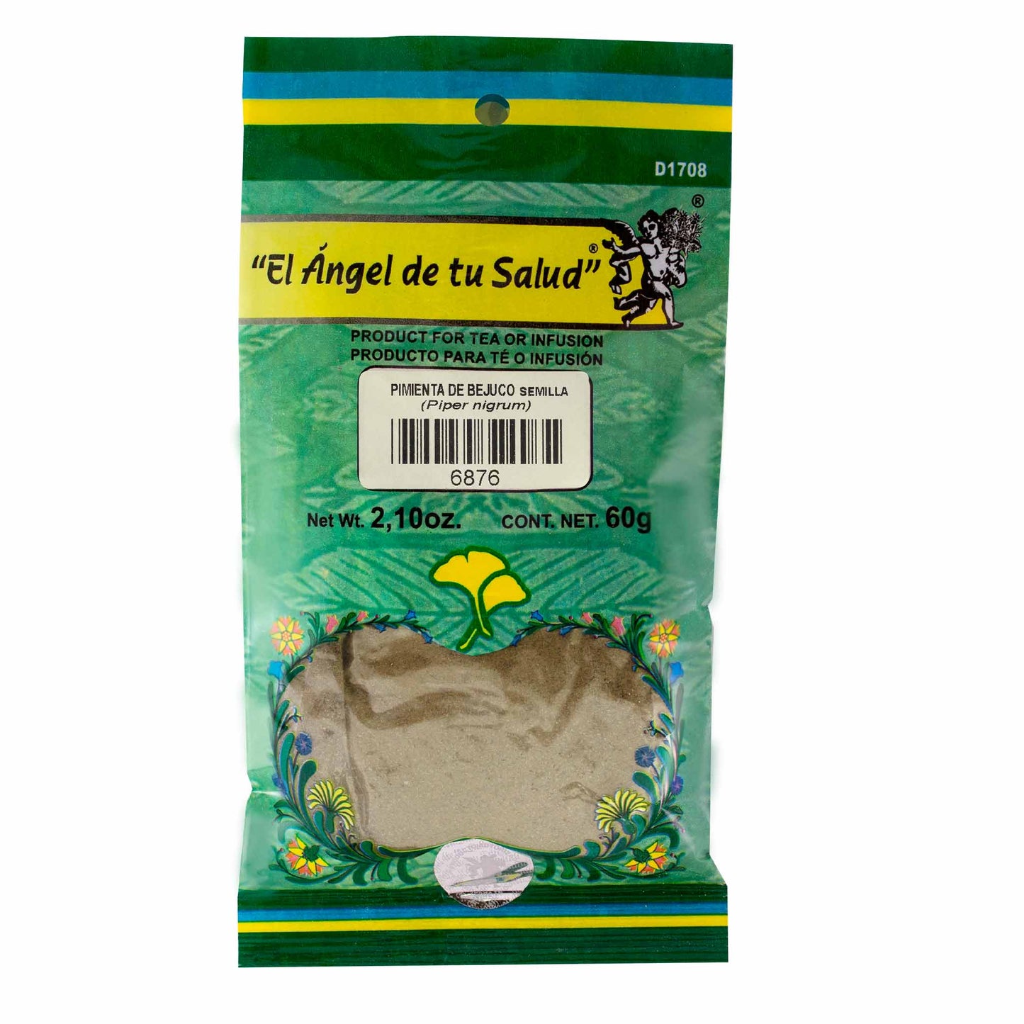 PIMIENTA DE BEJUCO Semilla ™ Polvo bolsa verde 60g