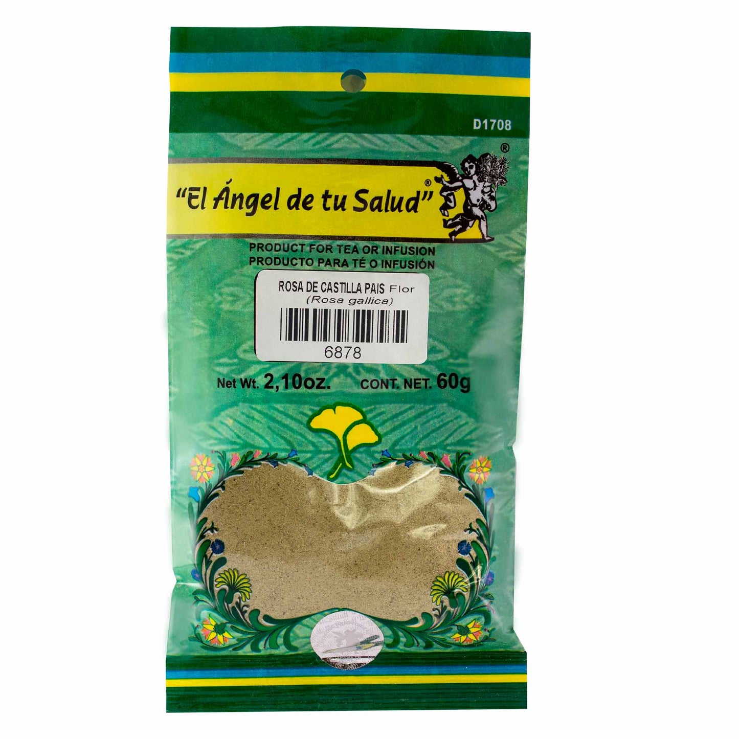 ROSA DE CASTILLA flor País ™ Polvo bolsa verde 60g