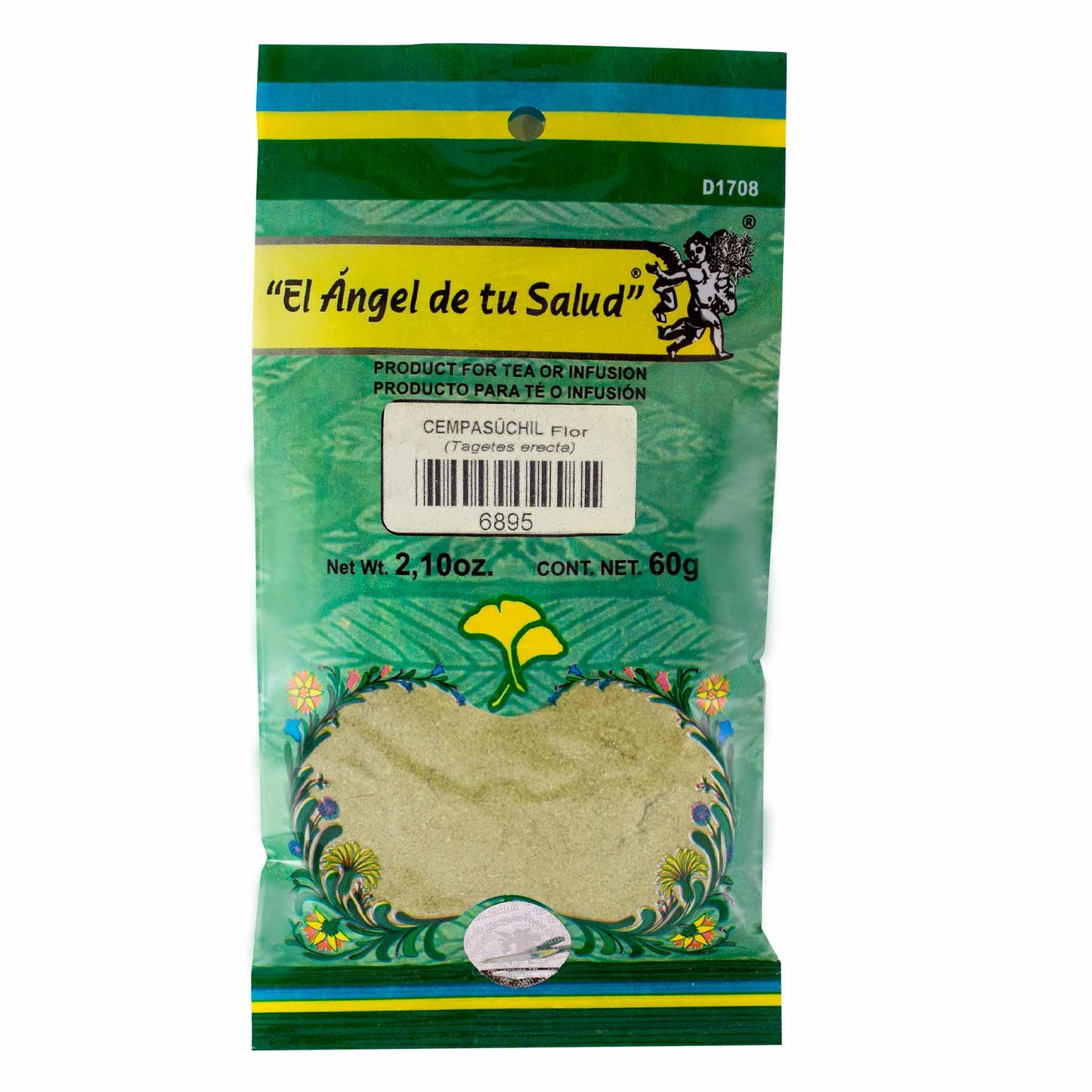 CEMPASÚCHIL flor ™ Polvo bolsa verde 60g