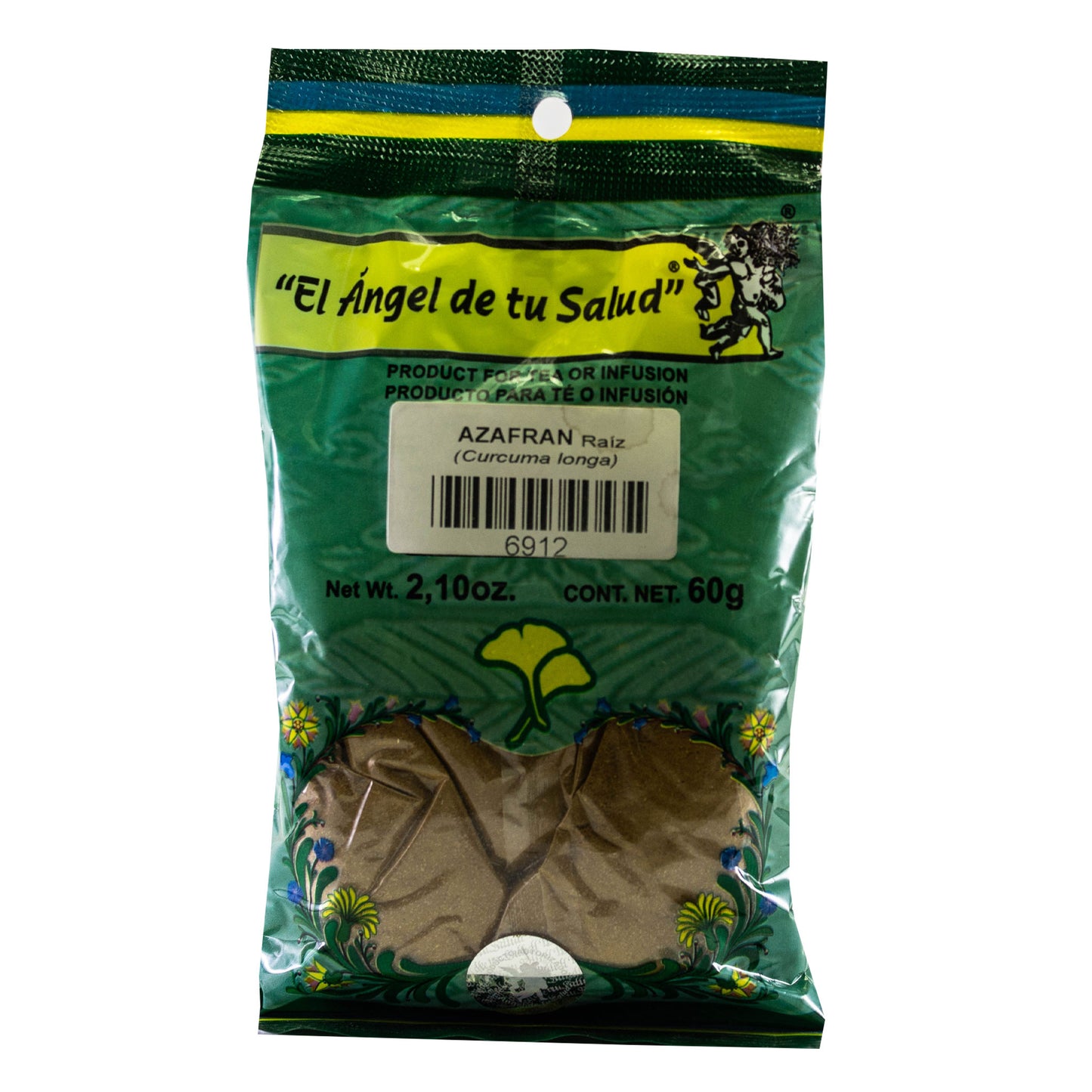 AZAFRAN raíz ™ Polvo bolsa verde 60g