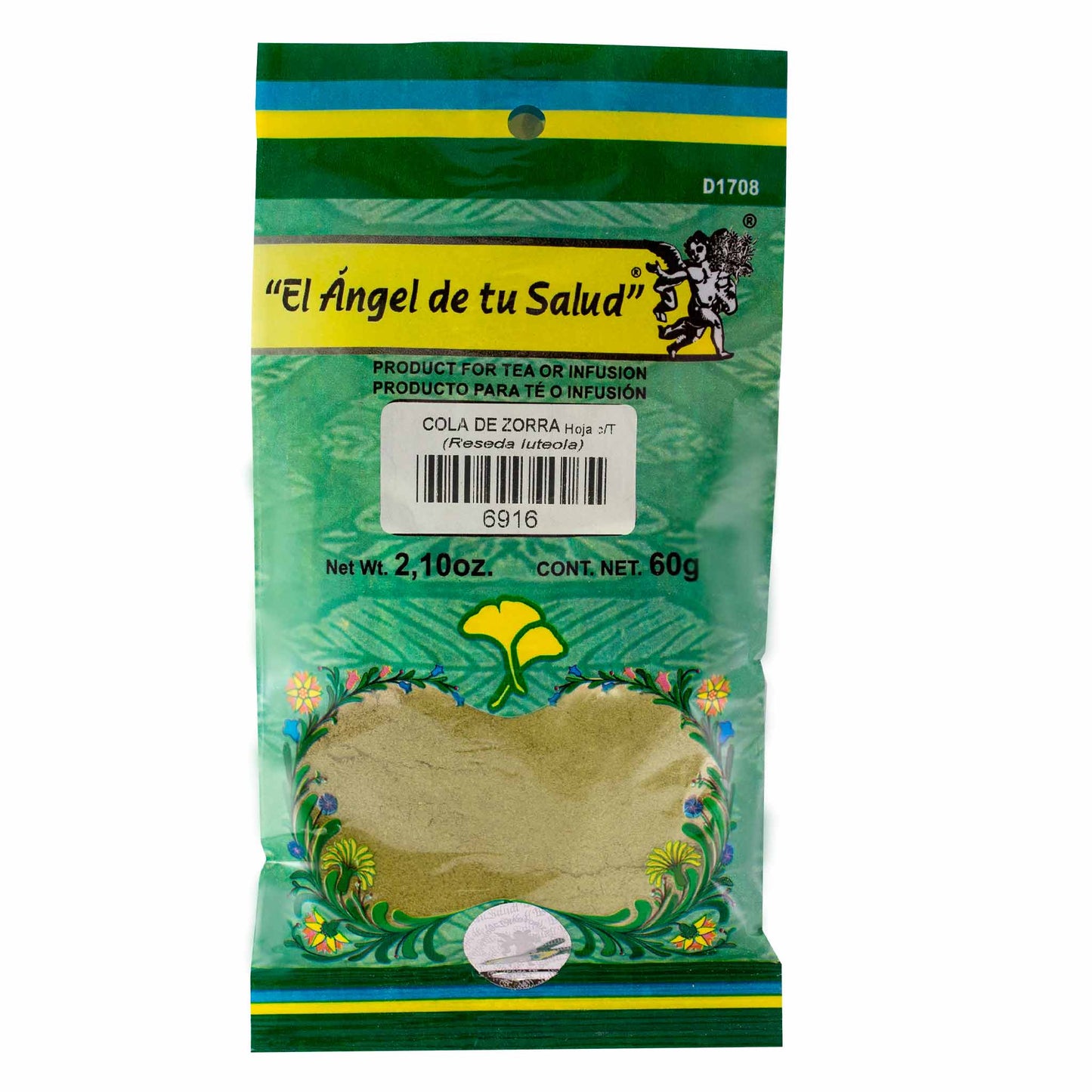 COLA DE ZORRA hojas con tallo ™ Polvo bolsa verde 60g