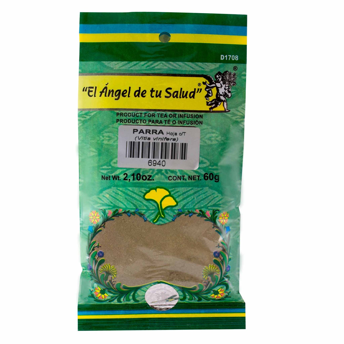 PARRA hojas con tallo ™ Polvo bolsa verde 60g