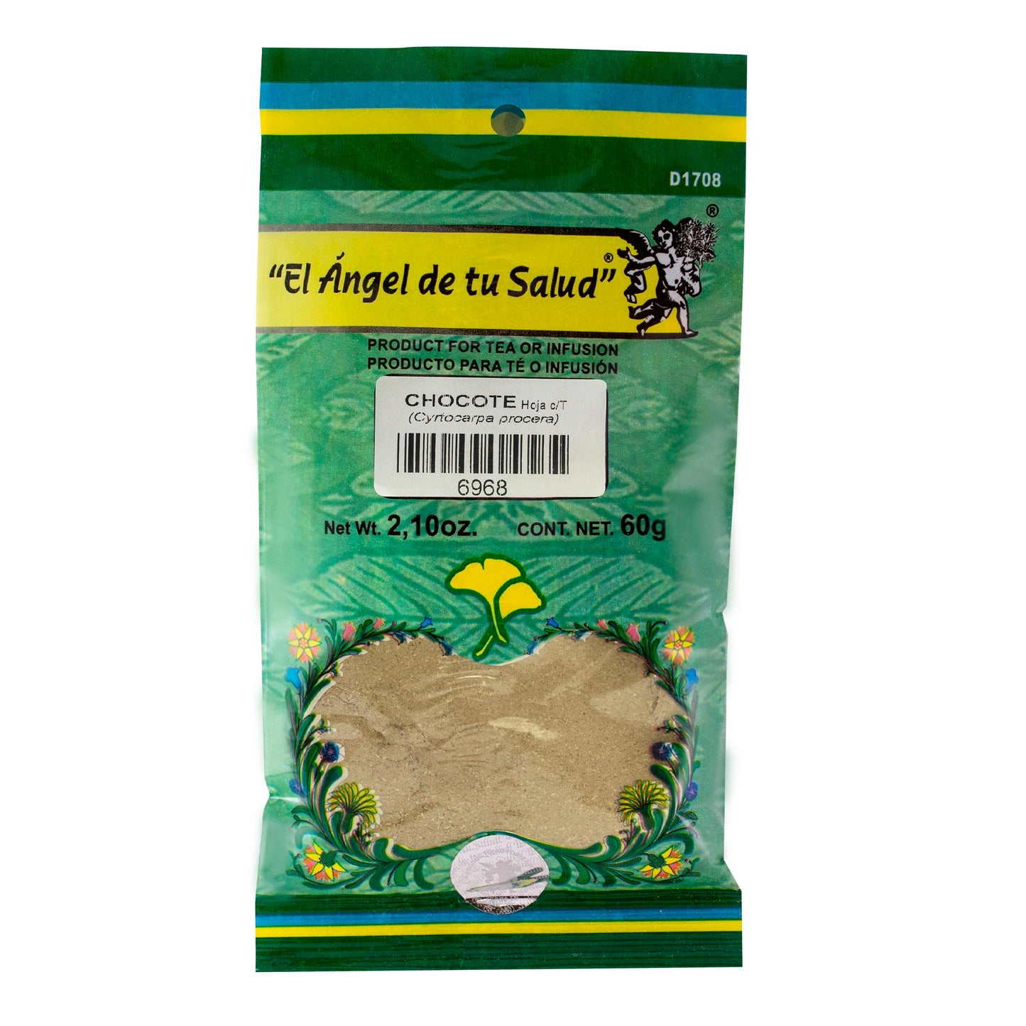 CHOCOTE hojas con tallo ™ Polvo bolsa verde 60g
