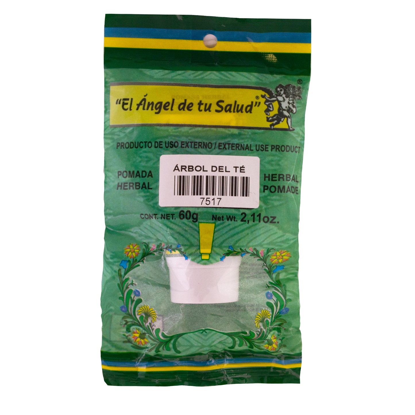 Pomada ÁRBOL DEL TÉ ™ bolsa verde tubo 60g