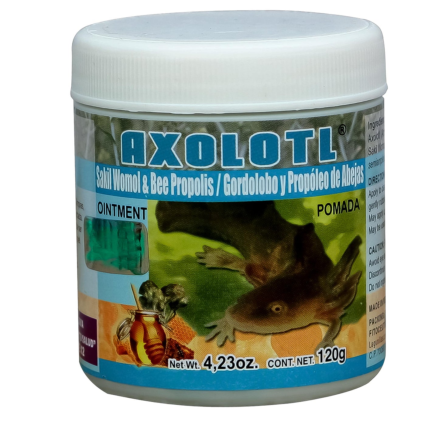 Pomada AXOLOTL ® rabano negro con malva tarro 120g
