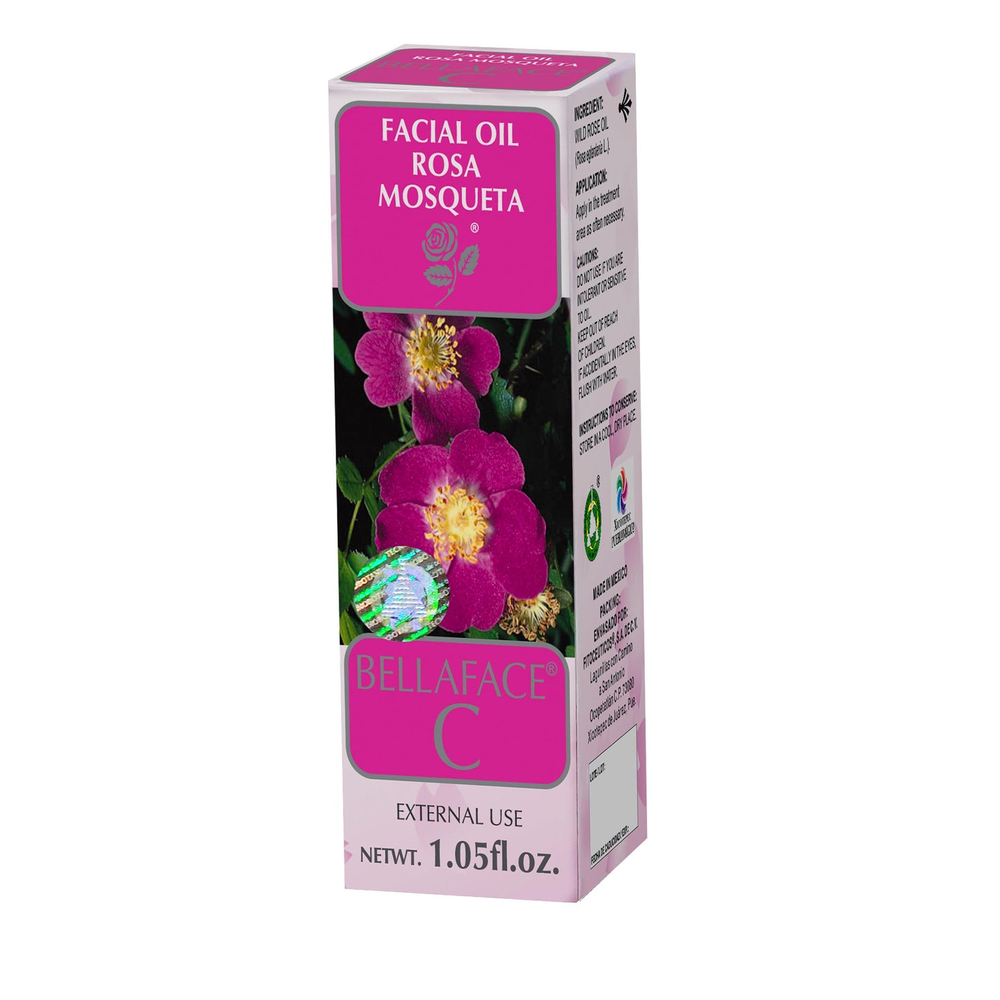 Aceite facial BELLAFACE-C ® aceite de rosa mosqueta frasco 30ml