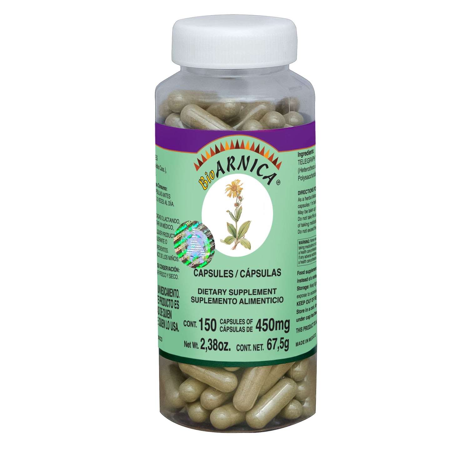 Cápsulas BIOARNICA ® árnica flor frasco 150