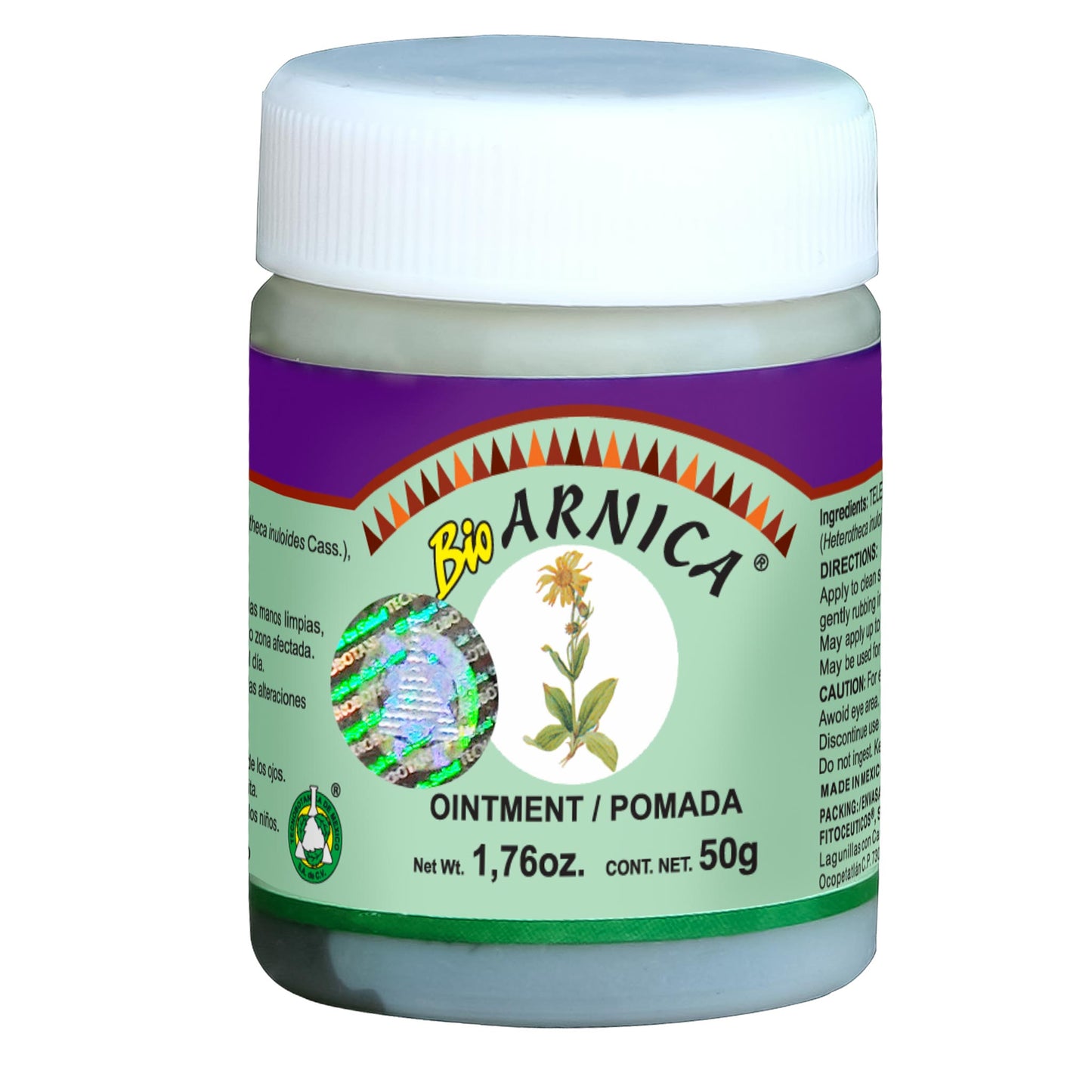 Pomada BIOARNICA ® flor de acahual tarro 50g