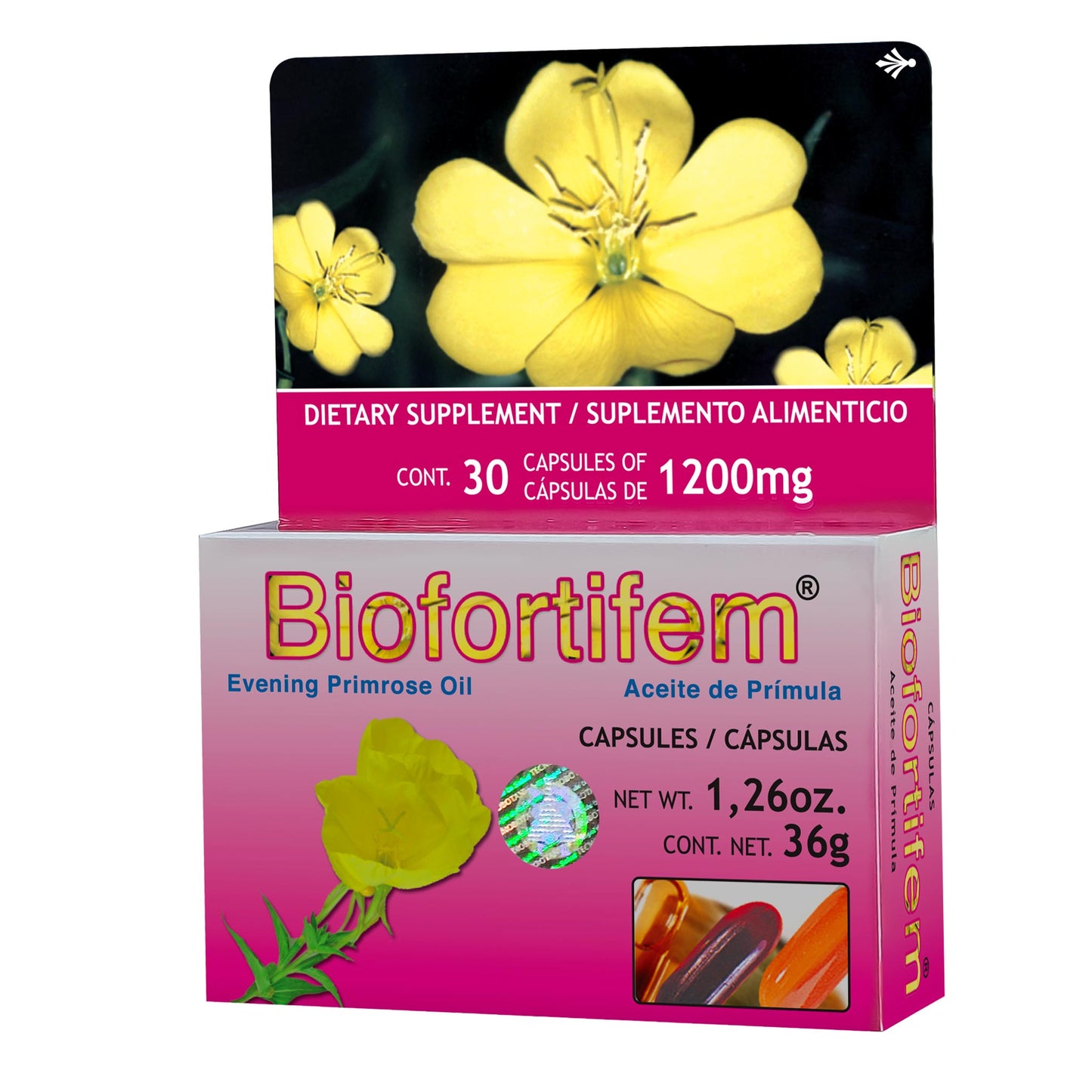 Cápsulas BIOFORTIFEM ® aceite de prímula caja blister 30