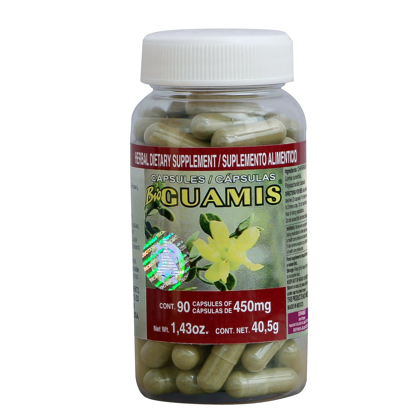 Cápsulas BIOGUAMIS ® guamis frasco 90u