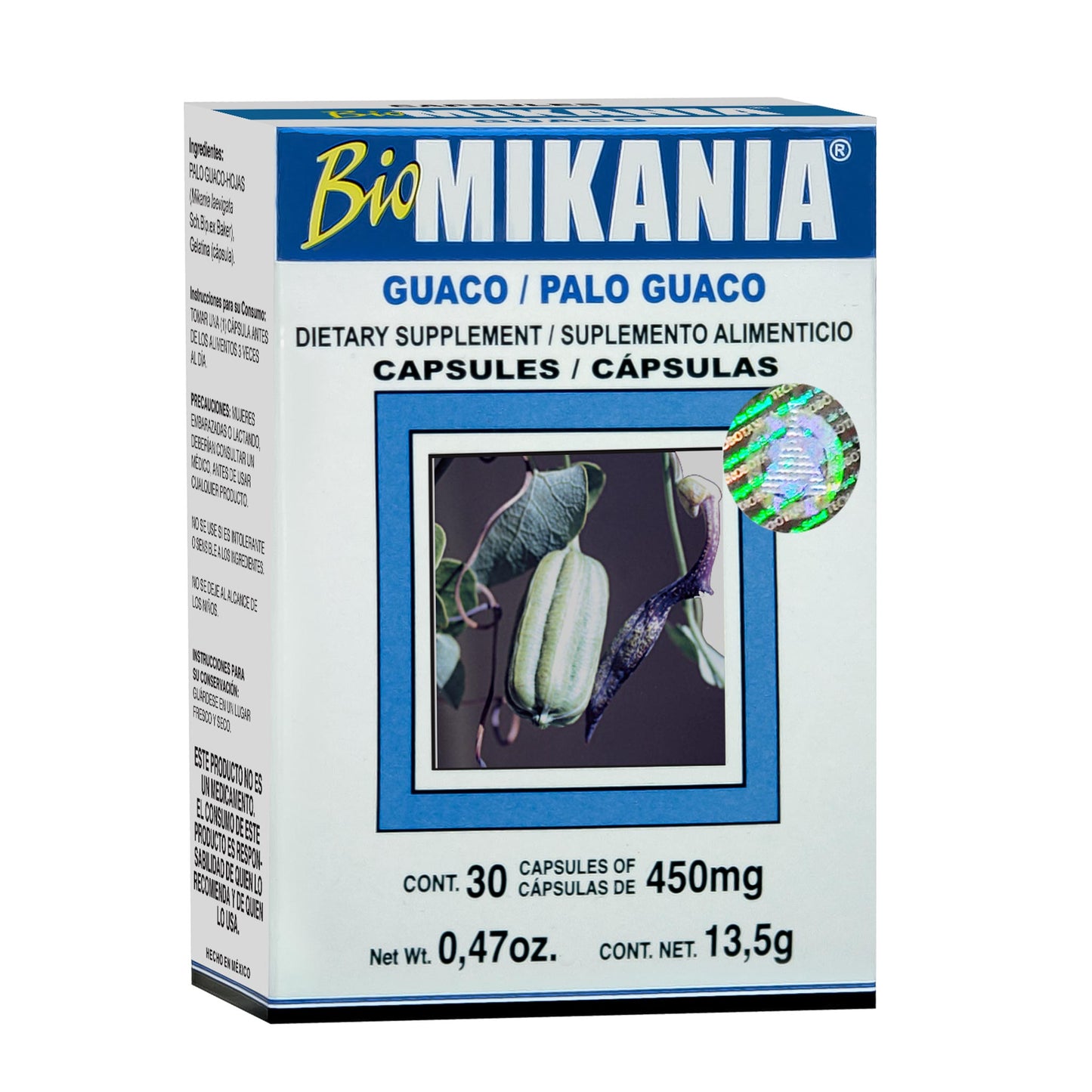 Cápsulas BIOMIKANIA ® palo guaco caja blister 30