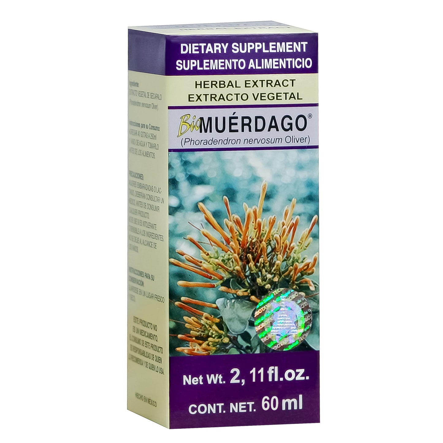 Extracto vegetal BIOMUERDAGO ® hojas de secapalo caja frasco gotero 60ml