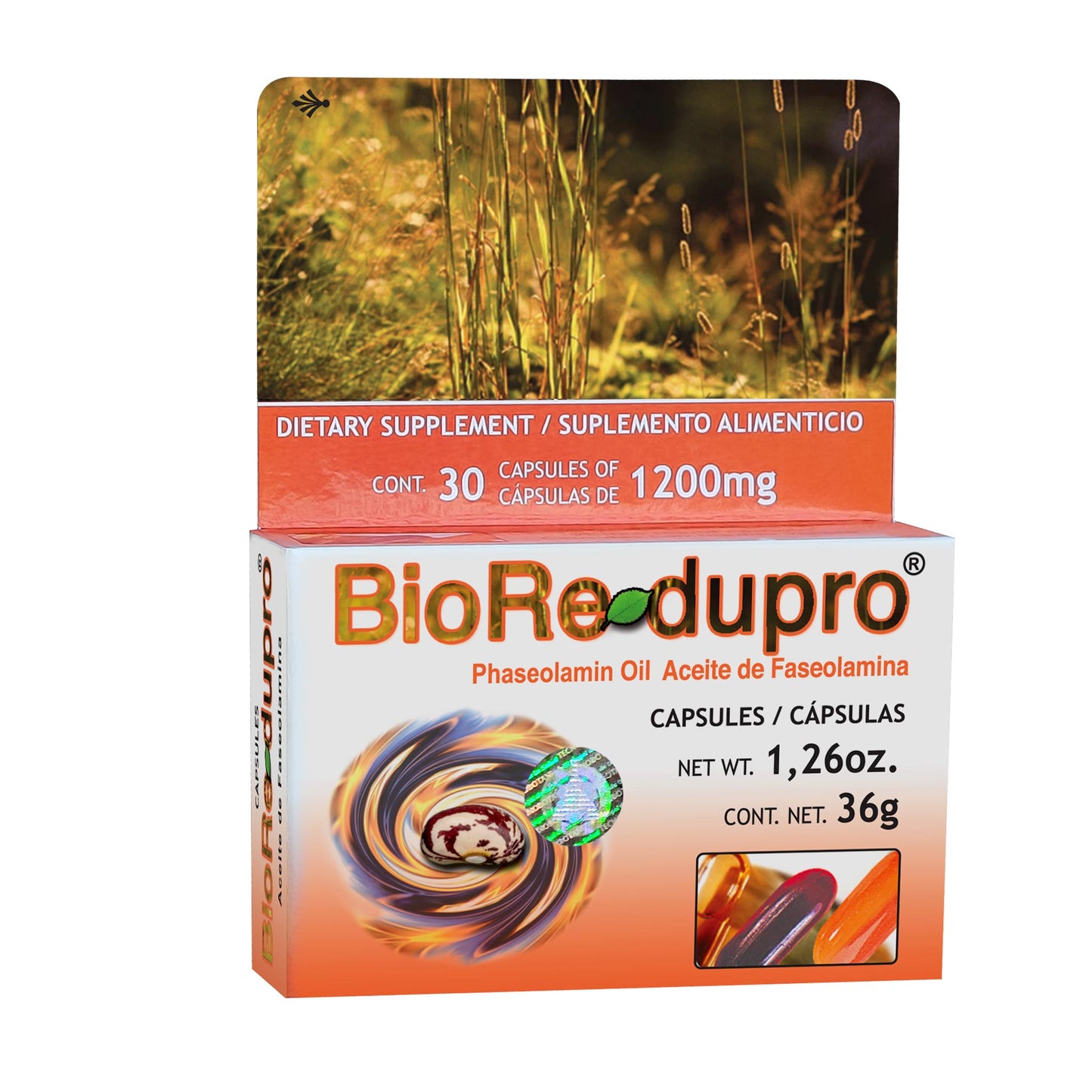 Cápsulas BIOREDUPRO ® aceite de faseolamina caja blister 30