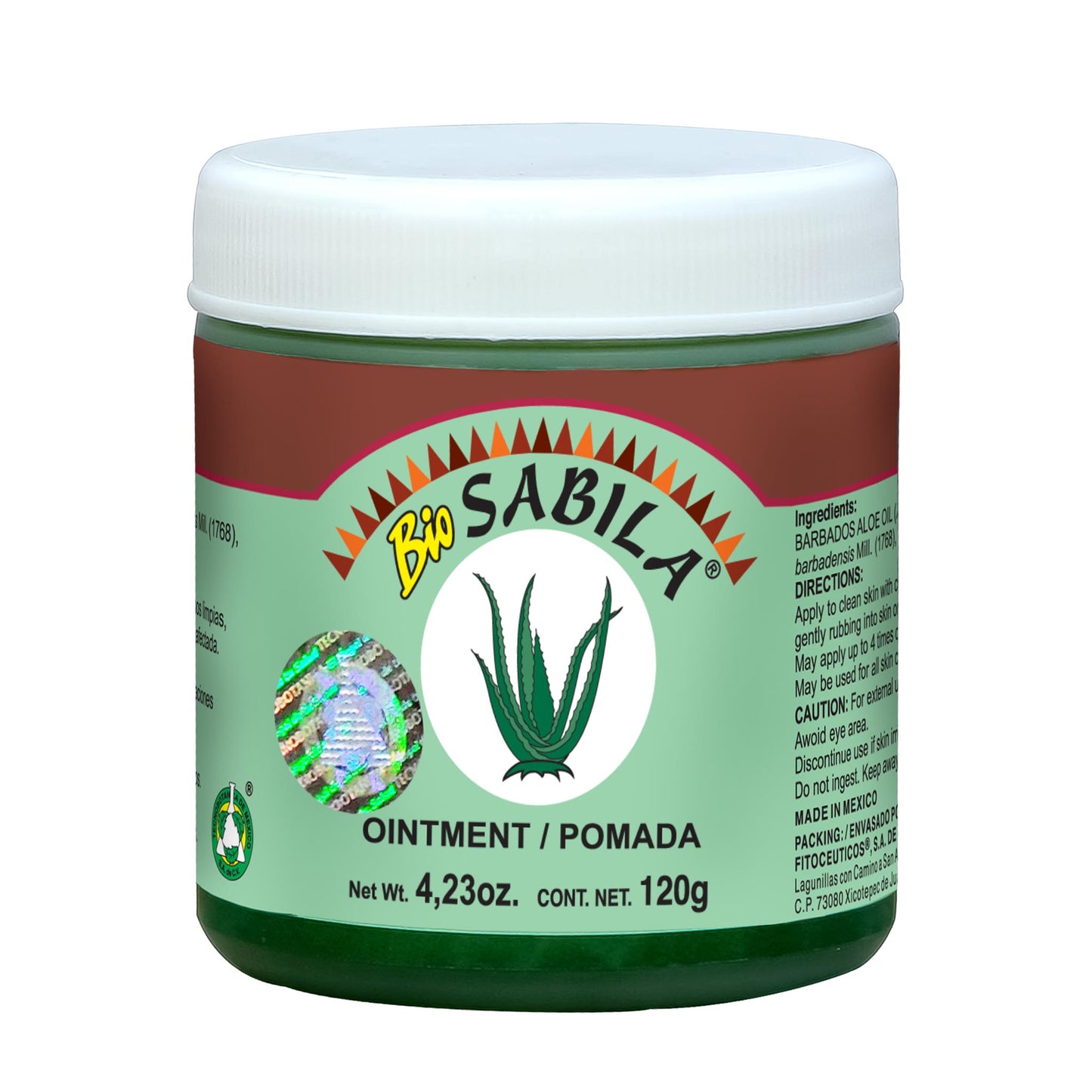 Pomada BIOSABILA ® aceite de sábila tarro 120g