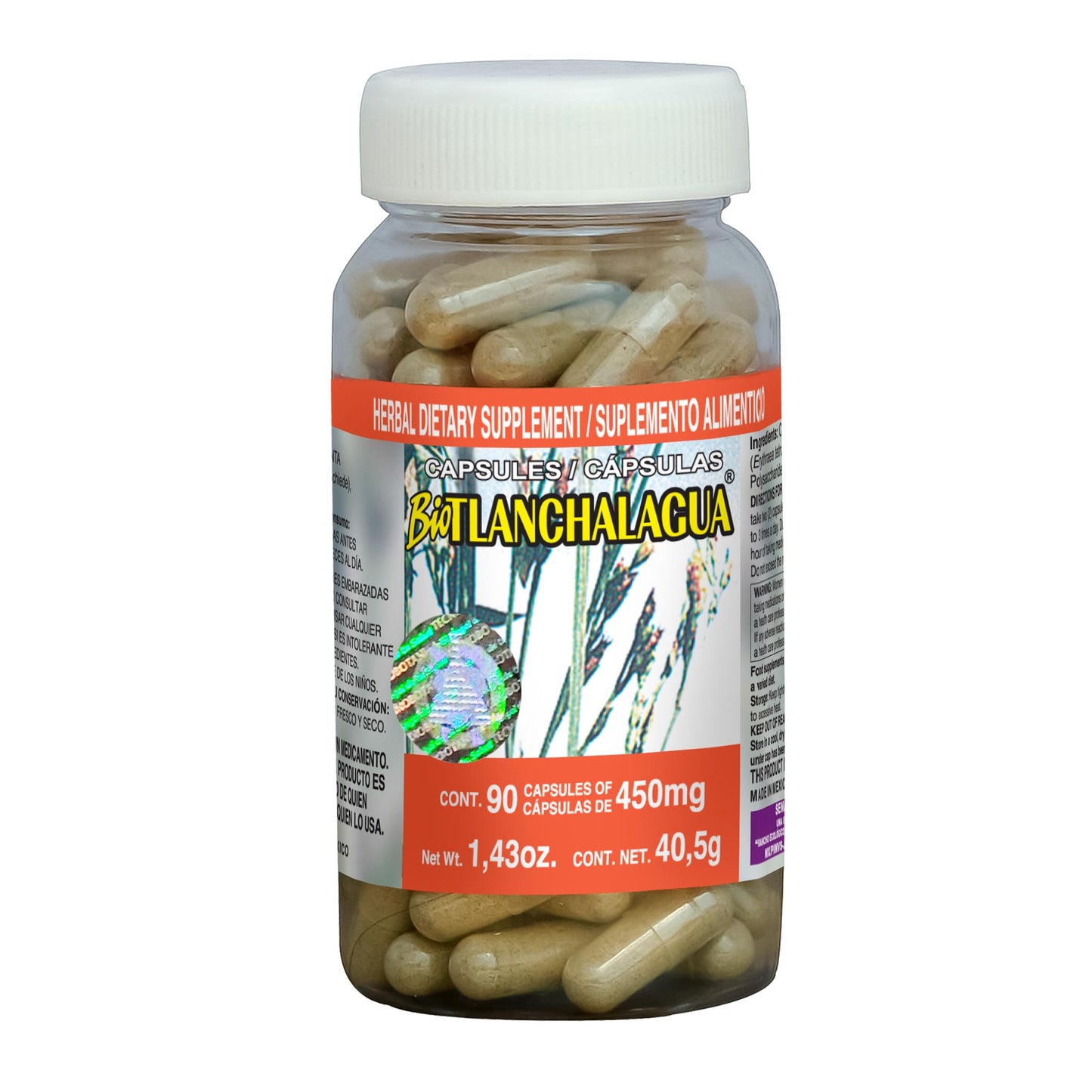 Cápsulas BIOTLANCHALAHUA ® tlanchalahua frasco 90u