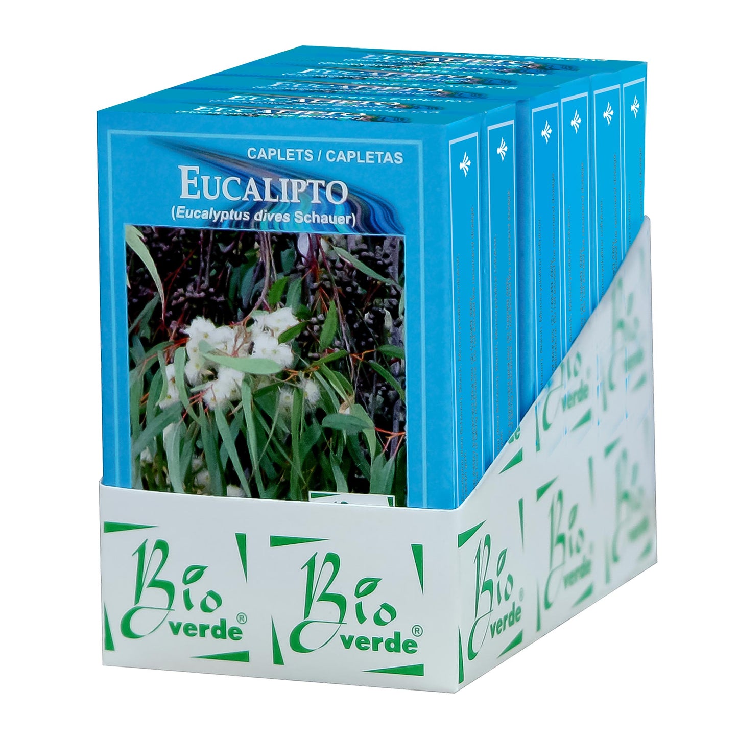 Capletas BIOVERDE ® eucalipto hojas 6 cajas con 60