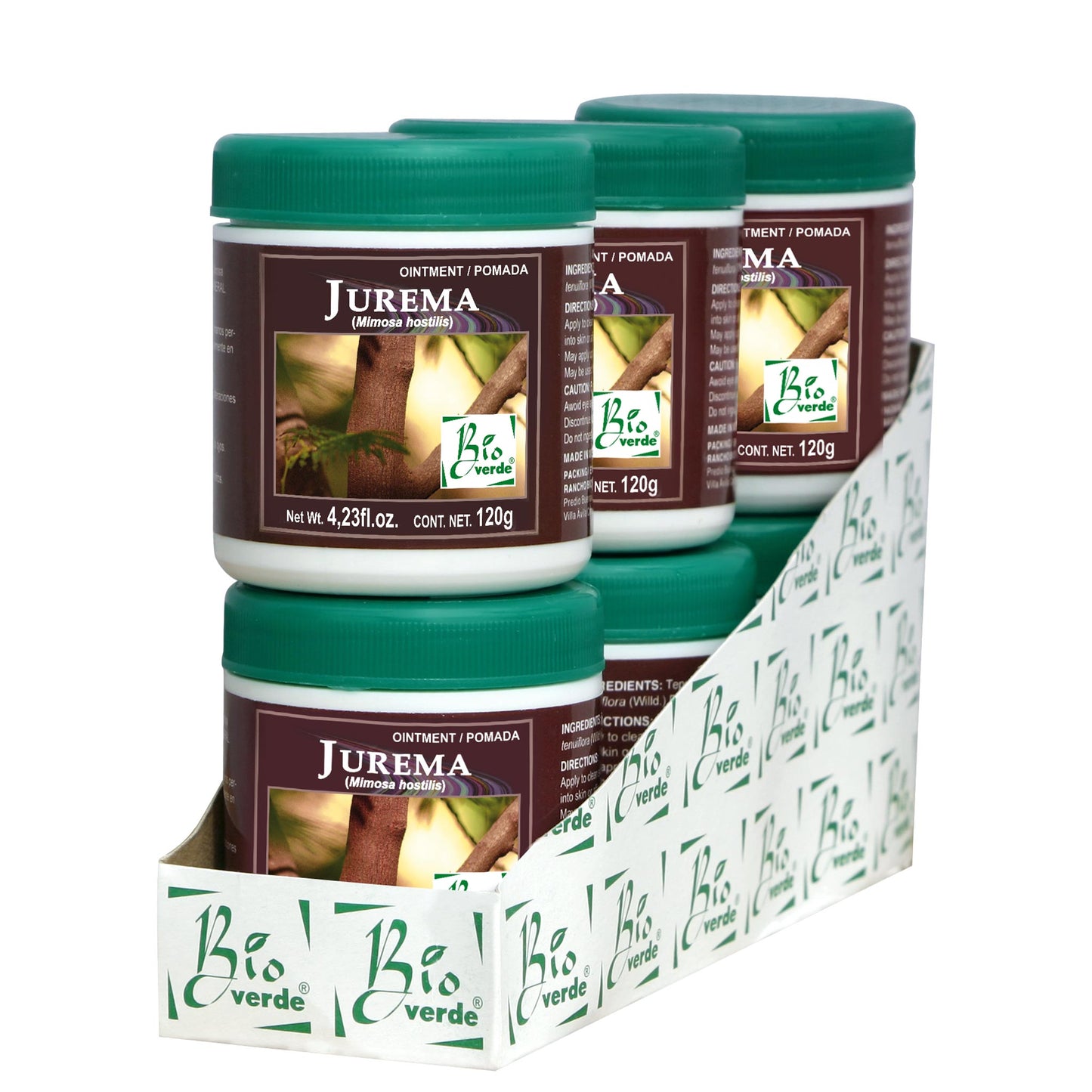 Pomada BIOVERDE ® corteza de jurema 6 tarros de 120g