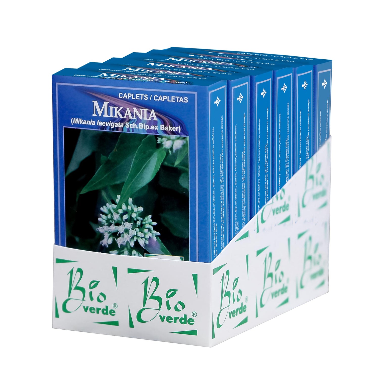 Capletas BIOVERDE ® mikania hojas 6 cajas con 60