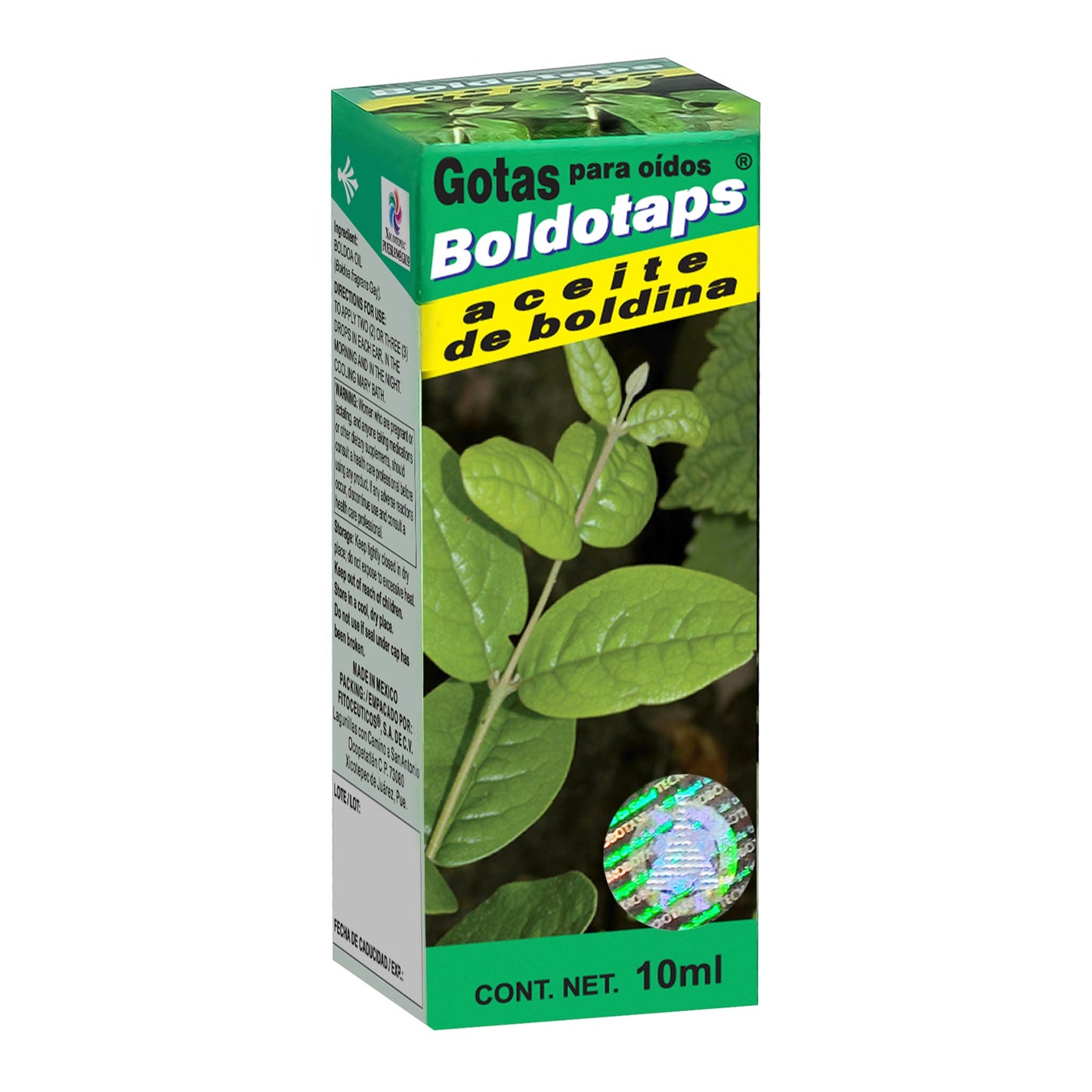 Gotas cutáneas BOLDOTAPS ® aceite de boldina frasco 10ml