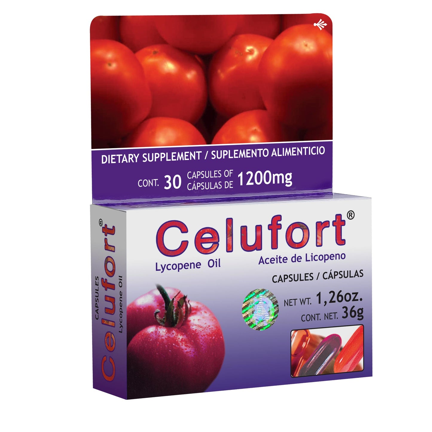 Cápsulas CELUFORT ® licopeno caja blister 30