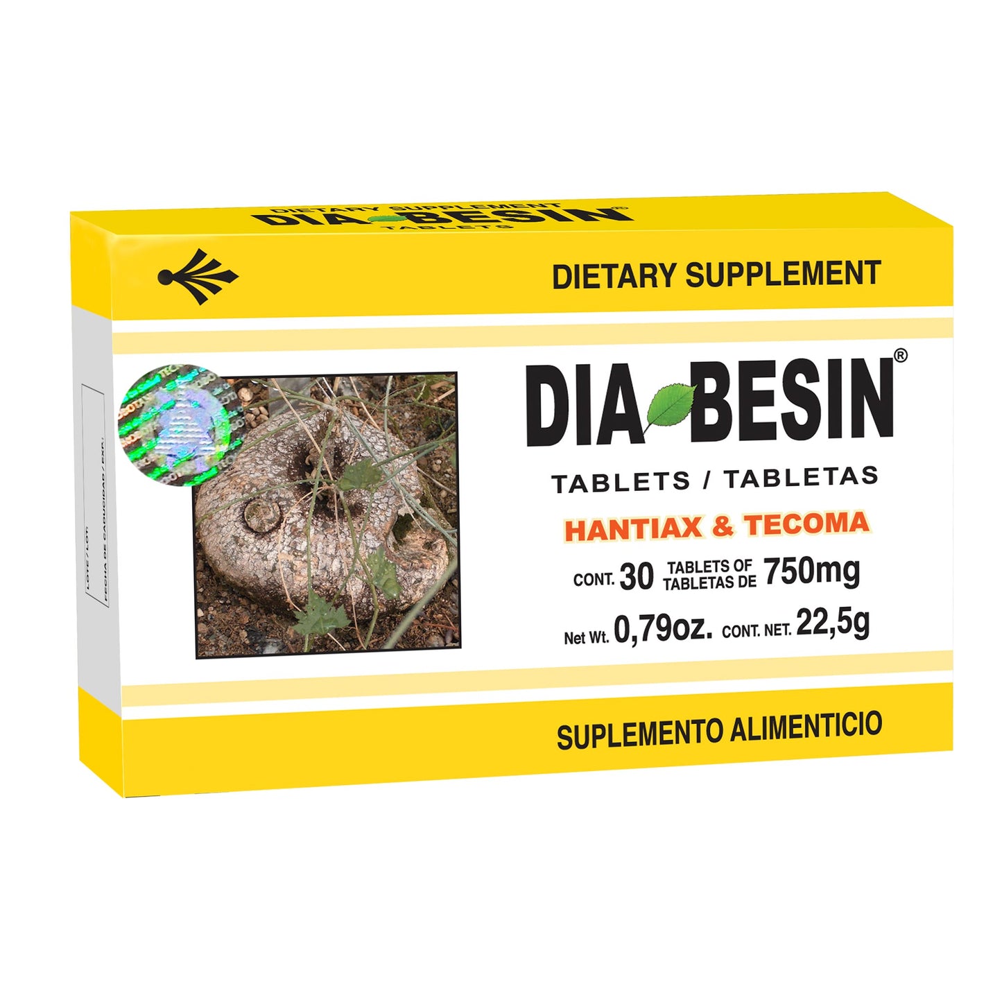 Tabletas DIABESIN ® hantiax y tecoma caja blister 30