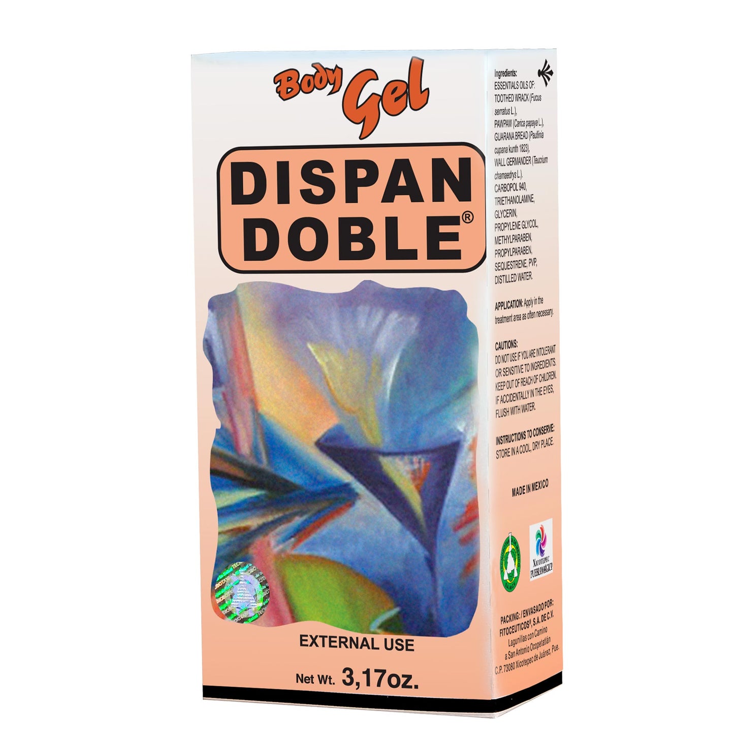 Gel corporal DISPANDOBLE ® hierbas caja tubo 90g