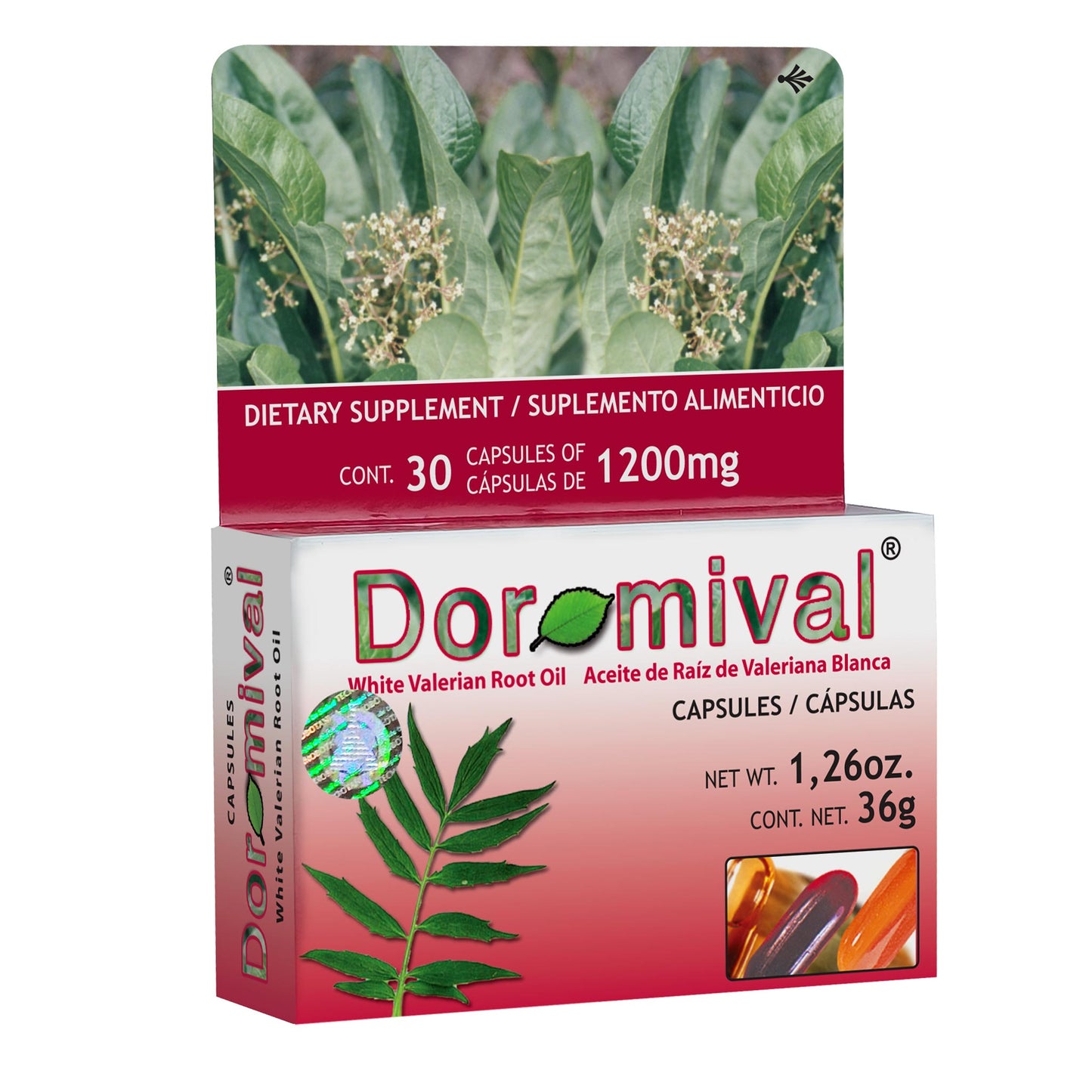 Cápsulas DORMIVAL ® valeriana blanca caja blister 30