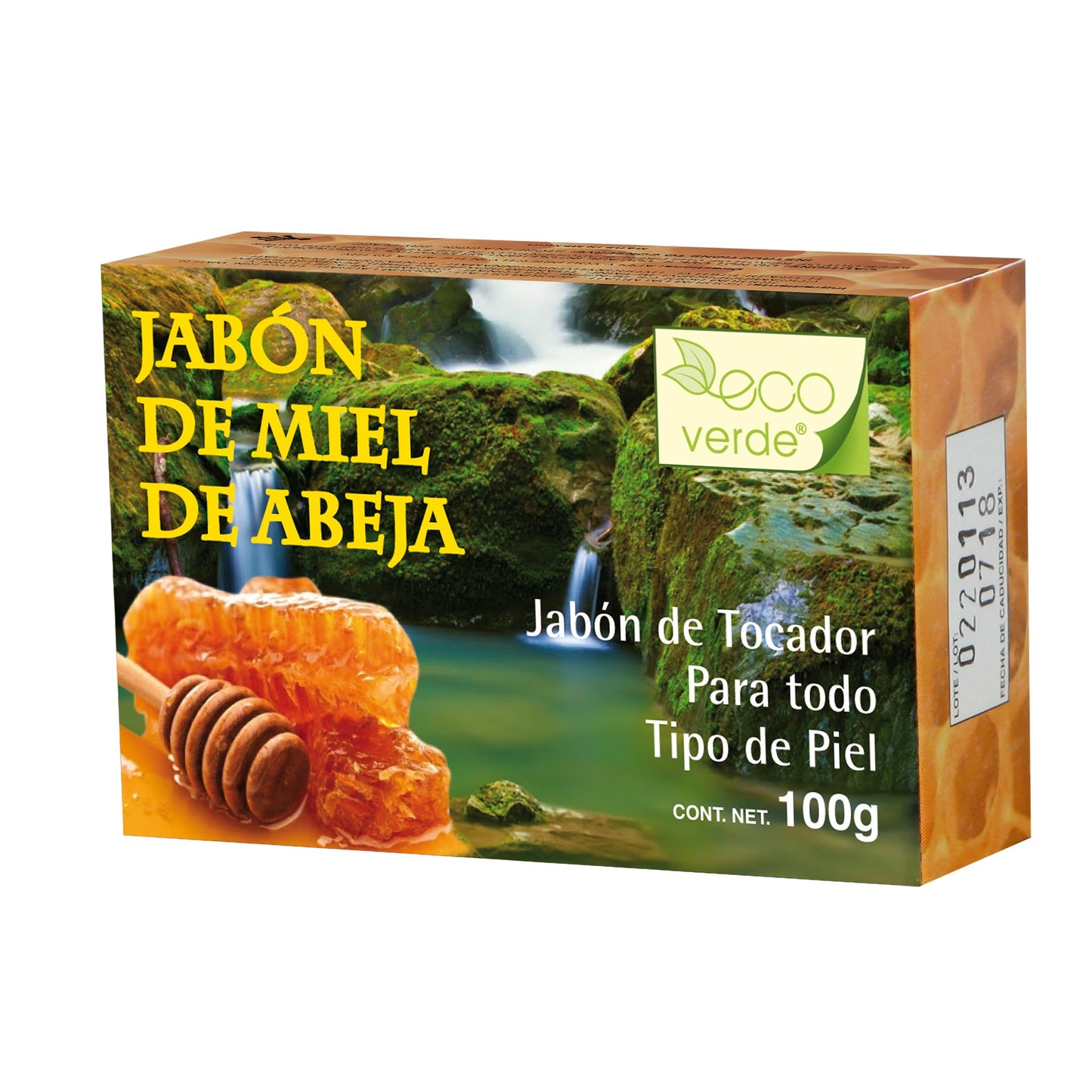 Jabón ECOVERDE ® jabón miel de abeja caja barra 100g