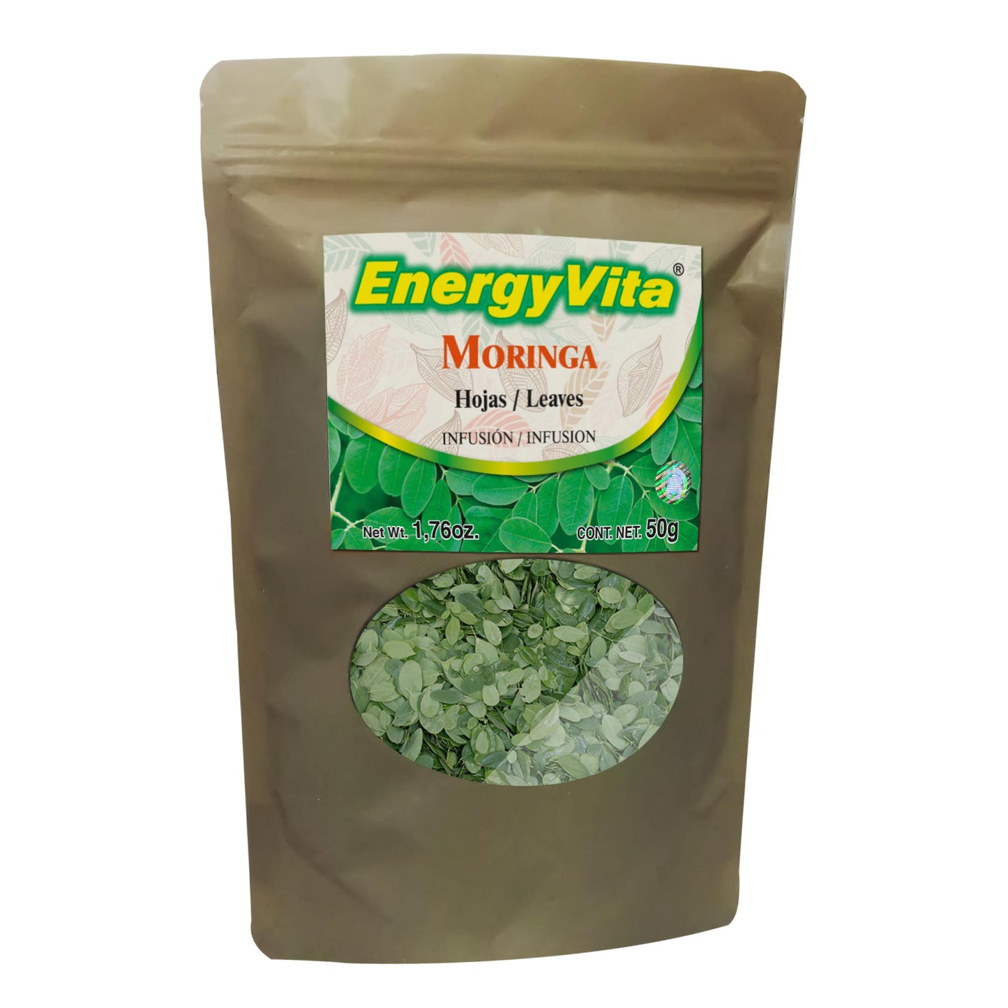 Hojas ENERGYVITA ® moringa hojas bolsa 50g