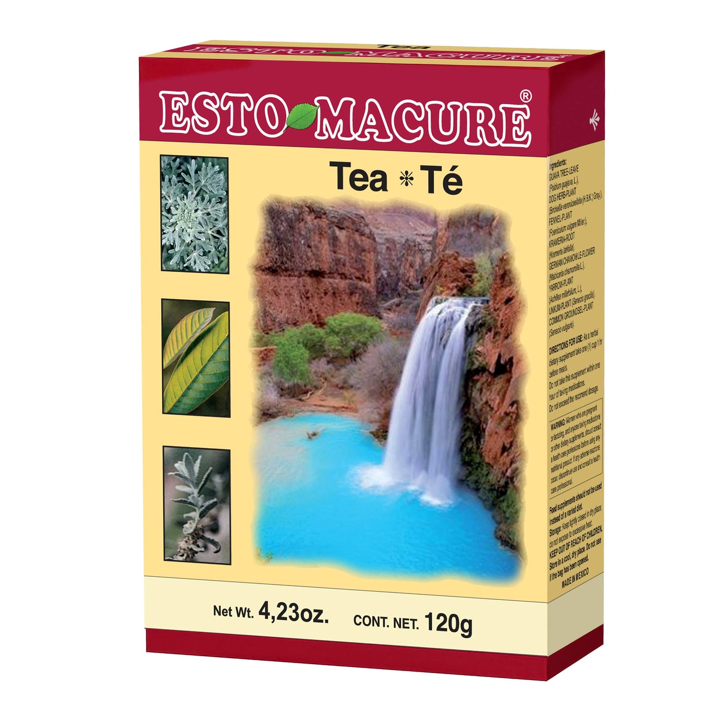 Té granulado ESTOMACURE ® guayaba y hierba del perro caja 120g