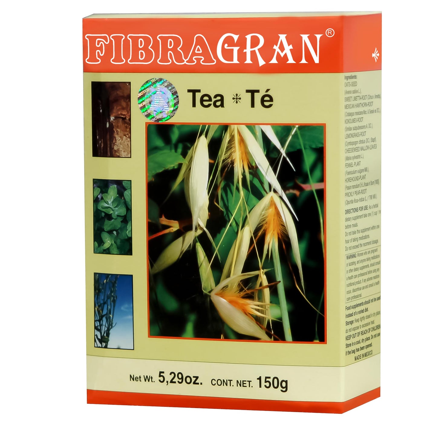 Té granulado FIBRAGRAN ® raíz de tejocote compuesta caja 150g