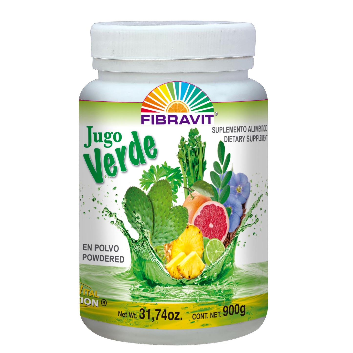Polvo FIBRAVIT ® jugo verde bote 900g
