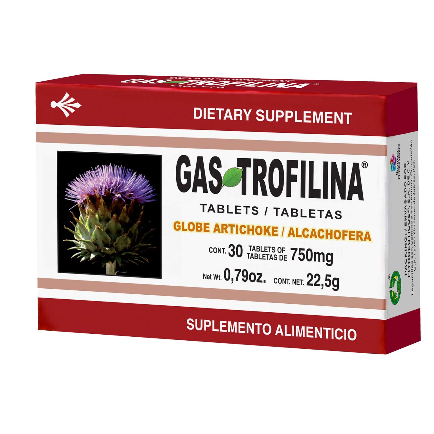 Tabletas GASTROFILINA ® alcachofera caja blister 30