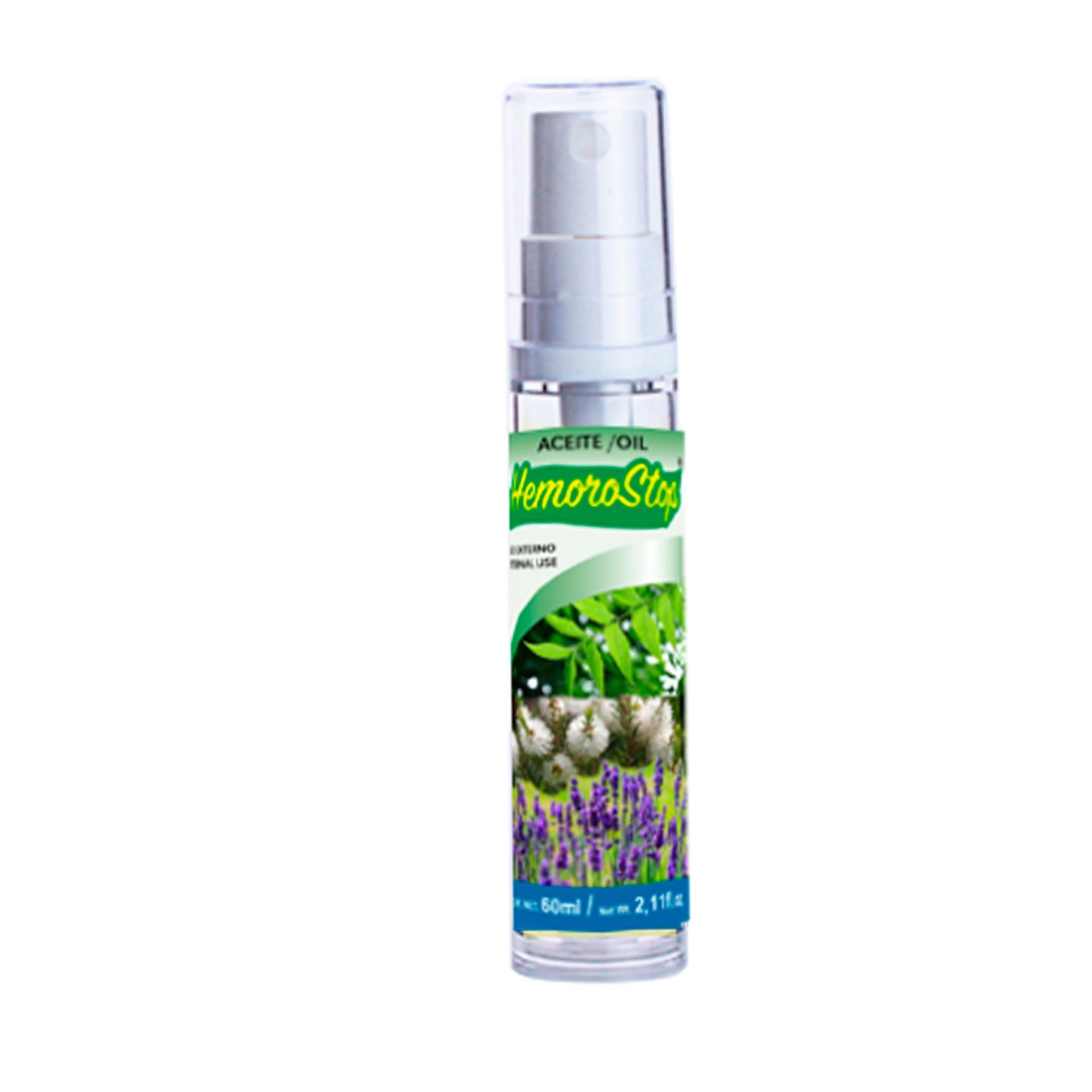 Aceite tópico HEMOROSTOP ® aceite de neem, lavanda y ciprés frasco 60ml