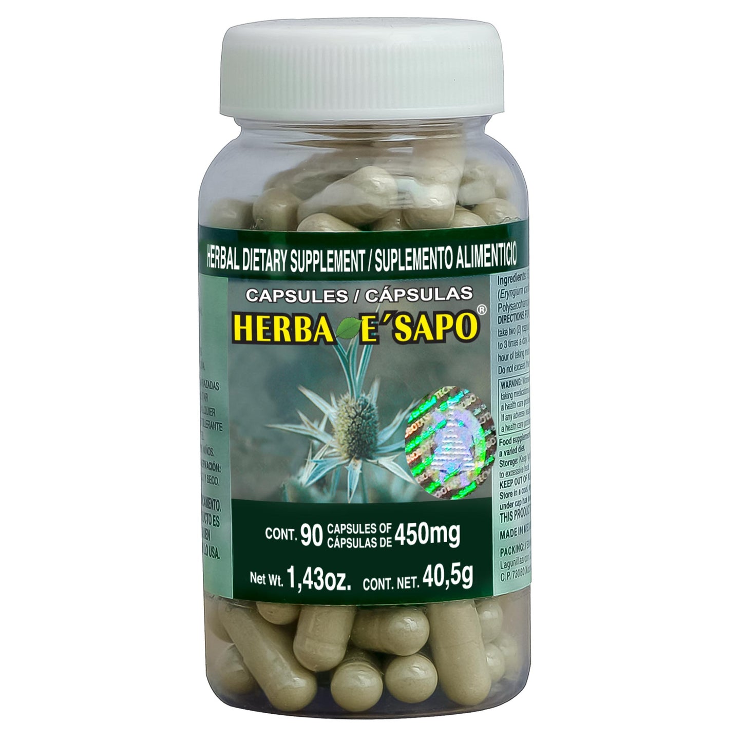 Cápsulas HERBA E' SAPO ® hojas de estrellita frasco 90