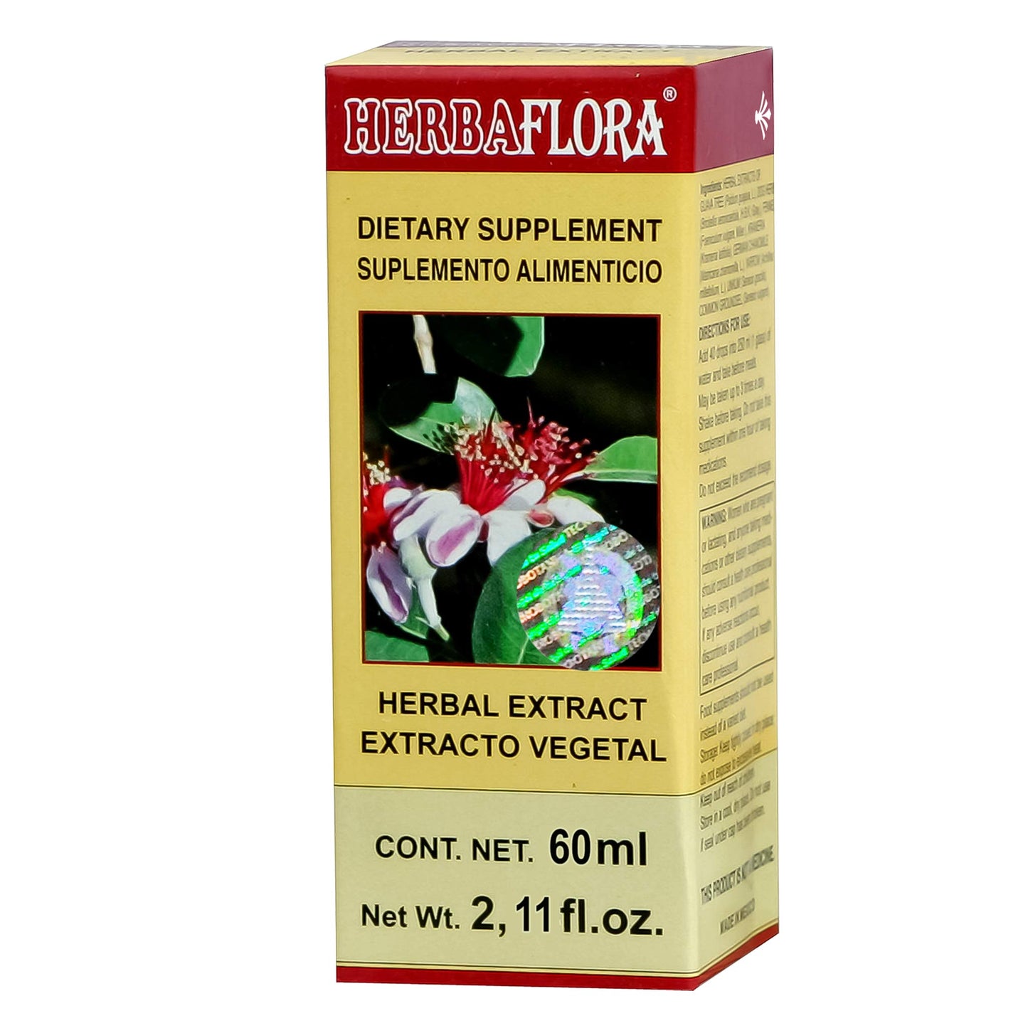 Extracto vegetal HERBAFLORA ® crameria compuesta caja frasco gotero 60ml