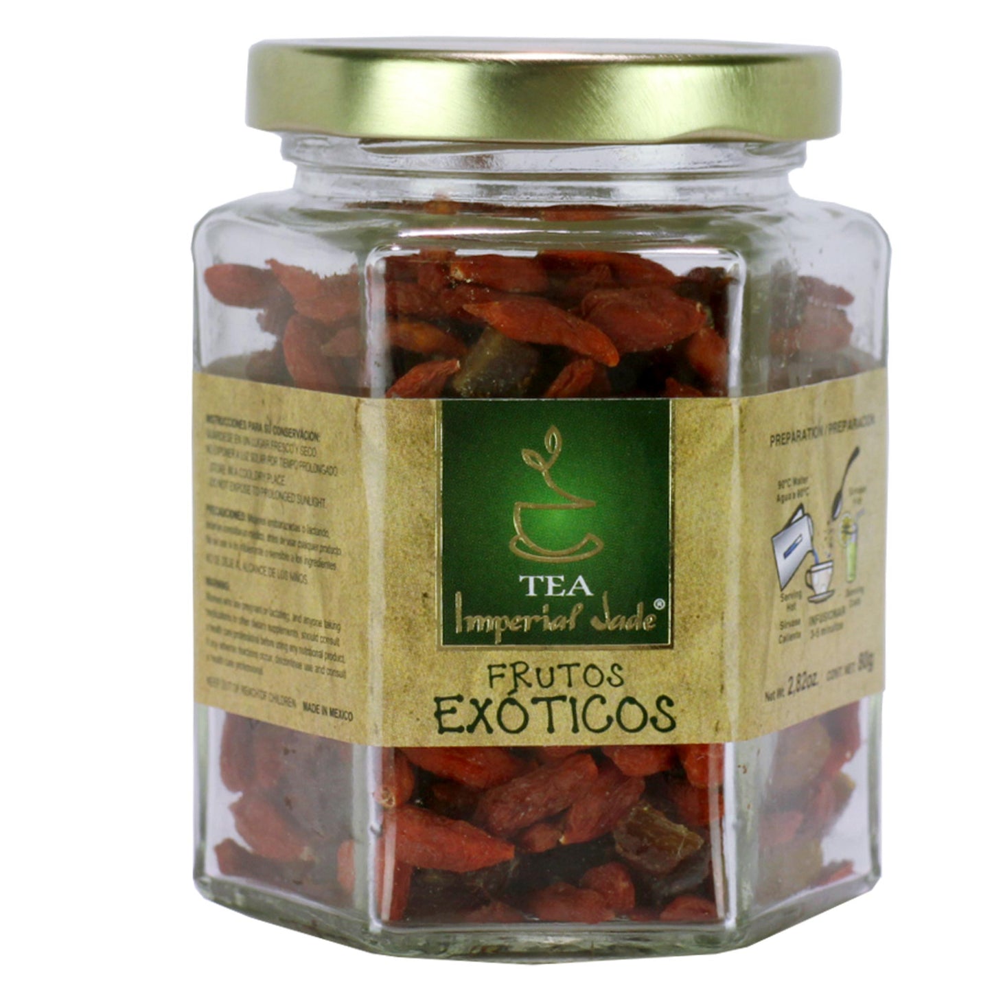 Frutos deshidratados IMPERIALJADE ® frutos exóticos frasco 80g