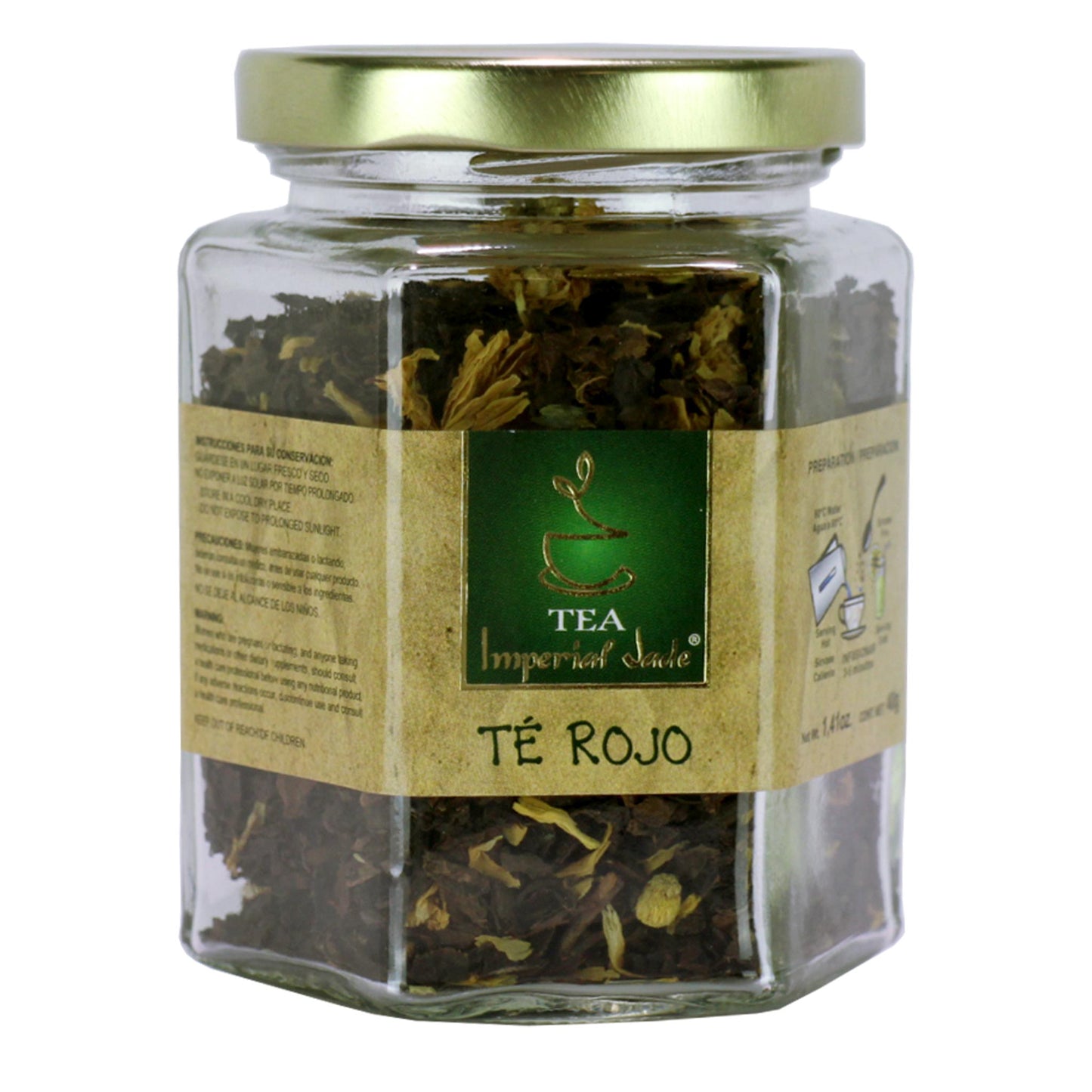 Té granulado IMPERIALJADE ® té rojo frasco 40g