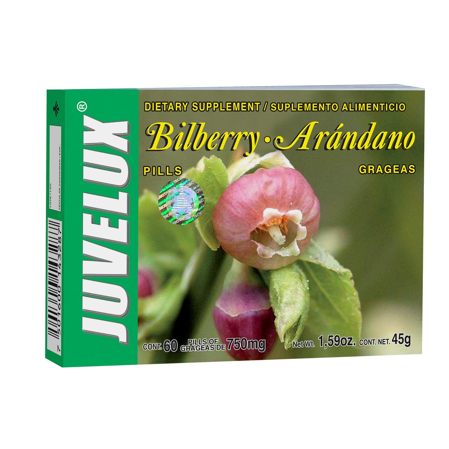 Grageas JUVELUX ® arándano fruto caja blister 60