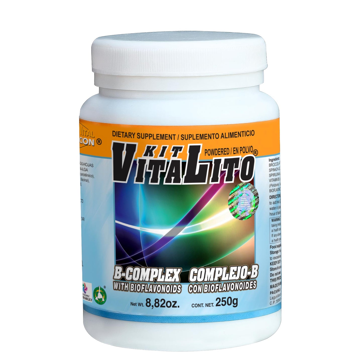 Polvo KITVITALITO ® complejo B con bioflavonoides frasco 250g