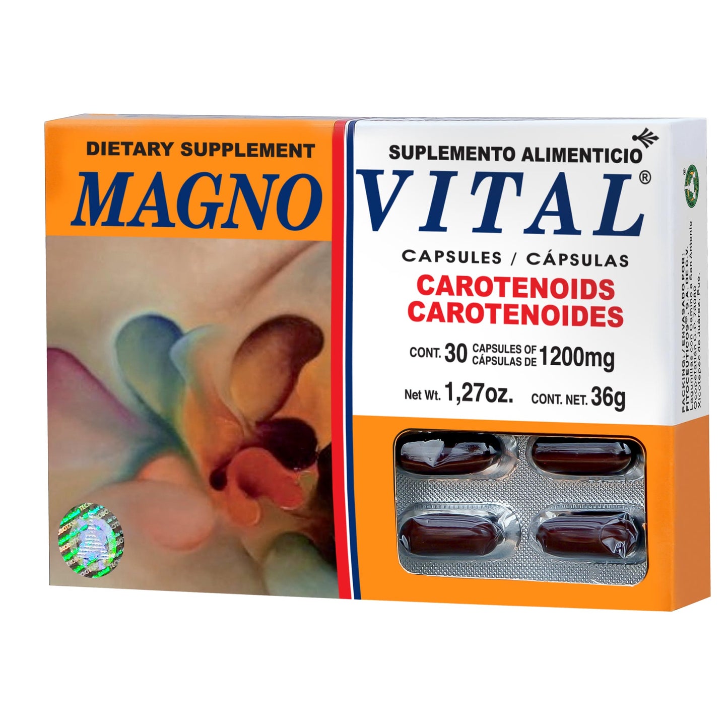 Cápsulas MAGNOVITAL ® carotenoides caja blister 30