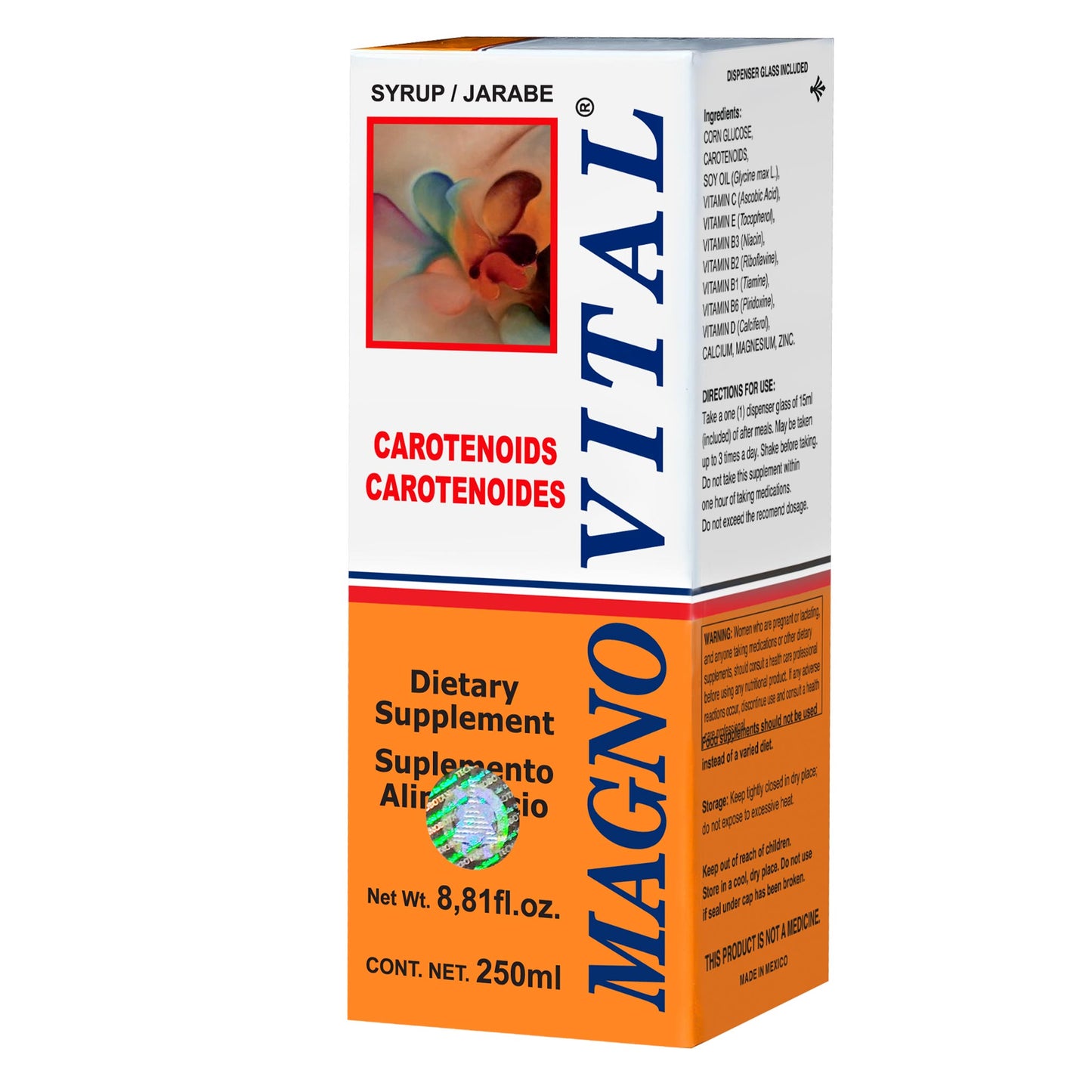 Jarabe MAGNOVITAL ® carotenoides caja frasco 250ml