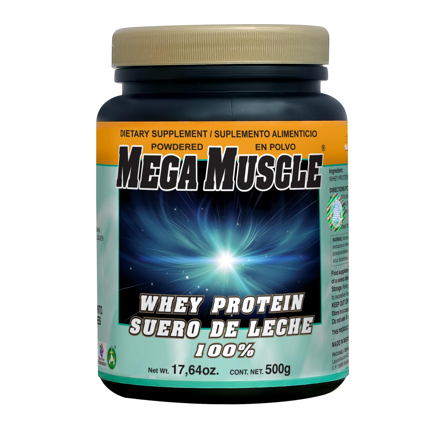 Polvo MEGAMUSCLE ® suero de leche bote 500g