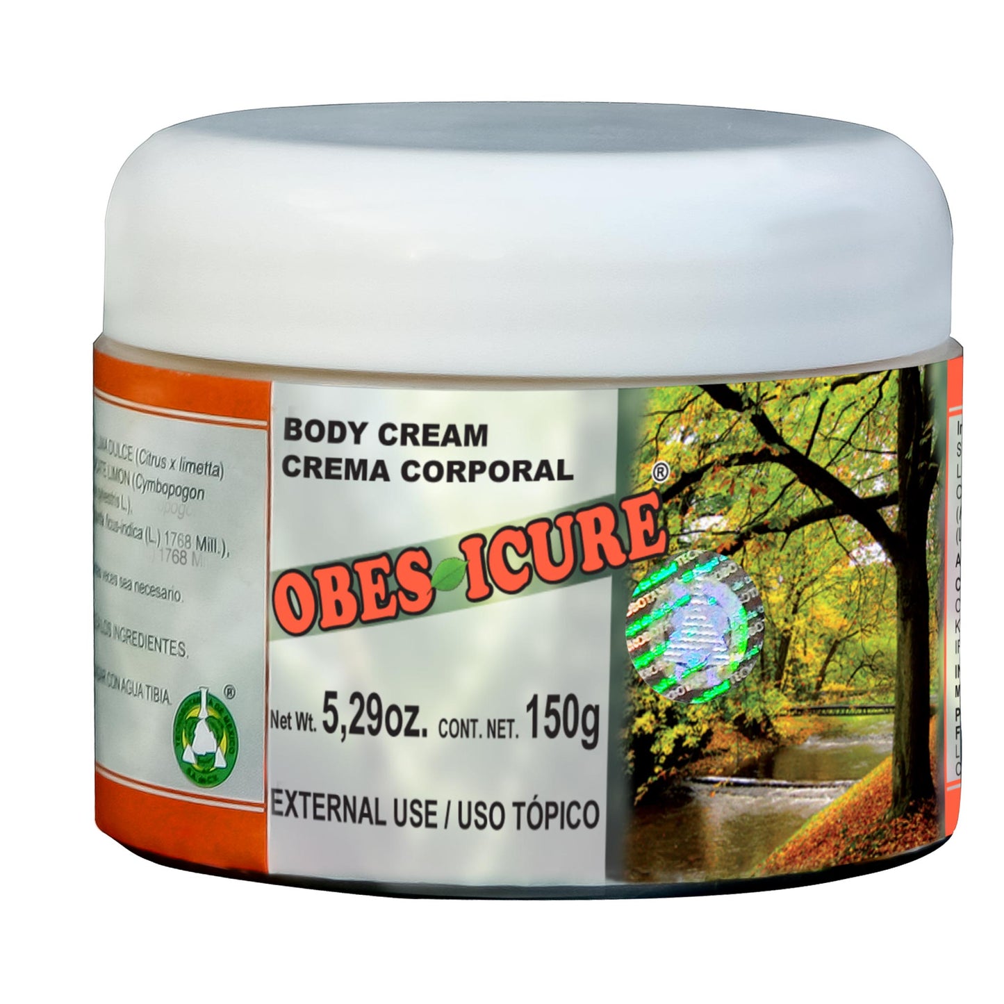 Crema corporal OBESICURE ® cachalohual compuesto tarro 150g