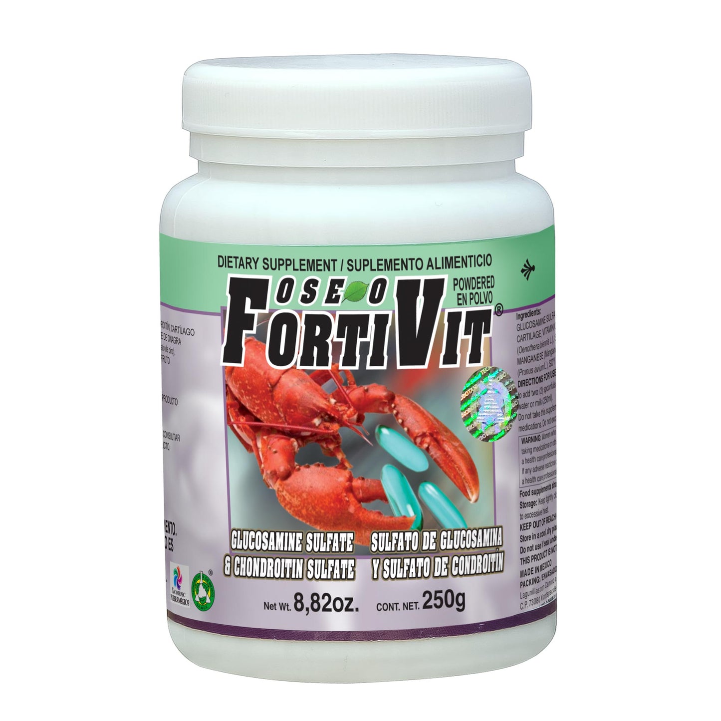 Polvo OSEOFORTIVIT ® glucosamina y condroitina frasco 250g