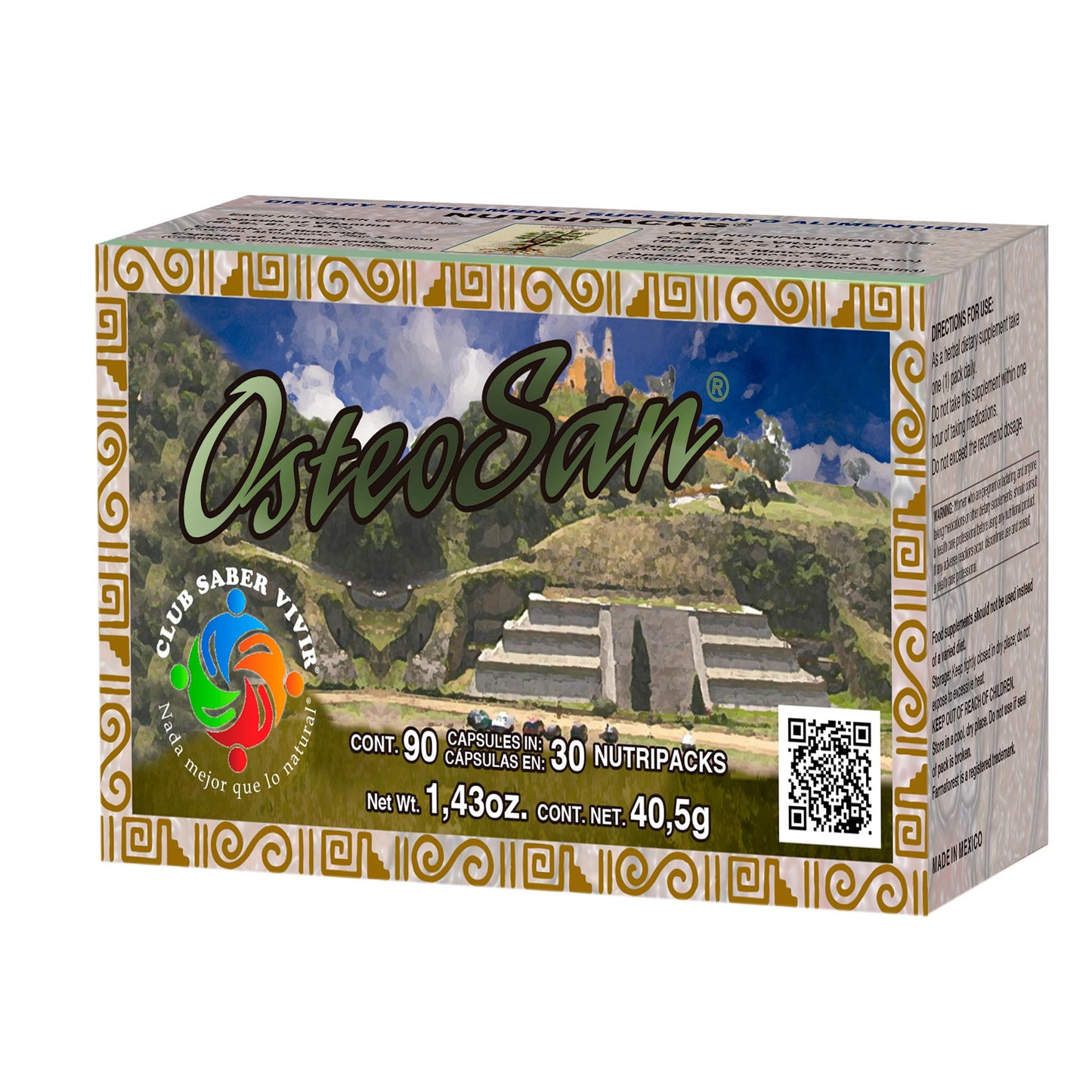 Cápsulas OSTEOSAN ® vitaminas, minerales y vitanutrientes caja blister 90