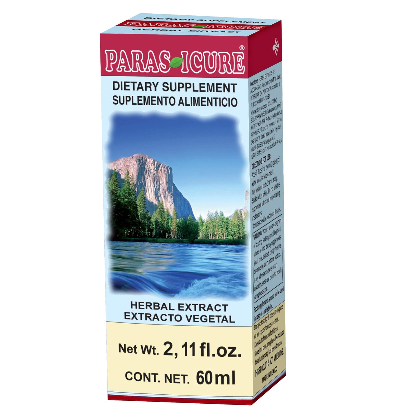 Extracto vegetal PARASICURE ® chaparro amargoso compuesto caja frasco gotero 60ml