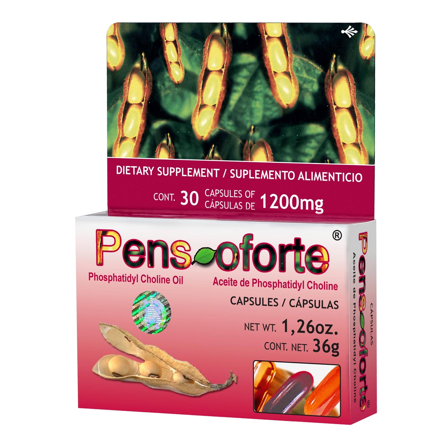 Cápsulas PENSOFORTE ® fosfatidil caja blister 30