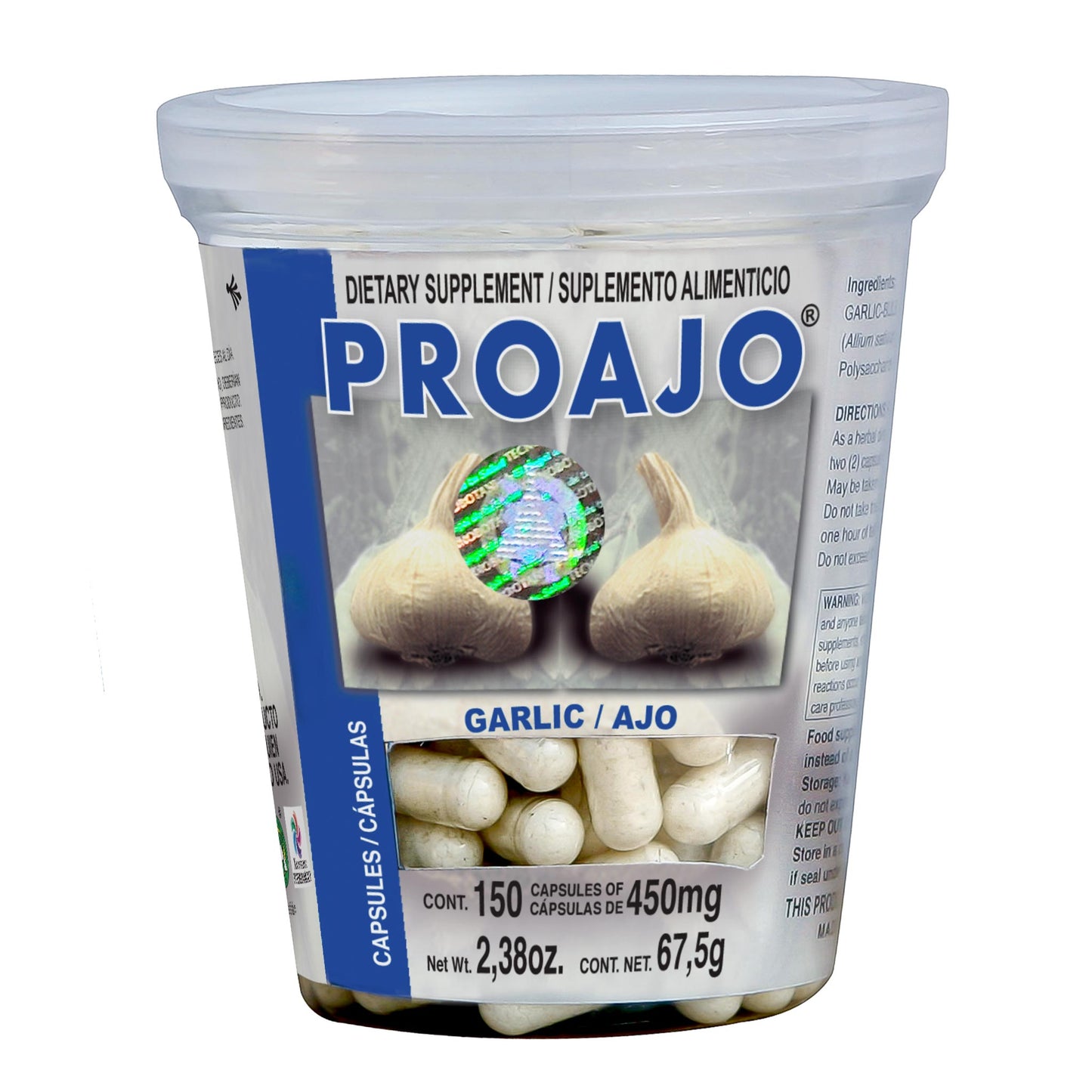 Cápsulas PROAJO ® ajo frasco 150