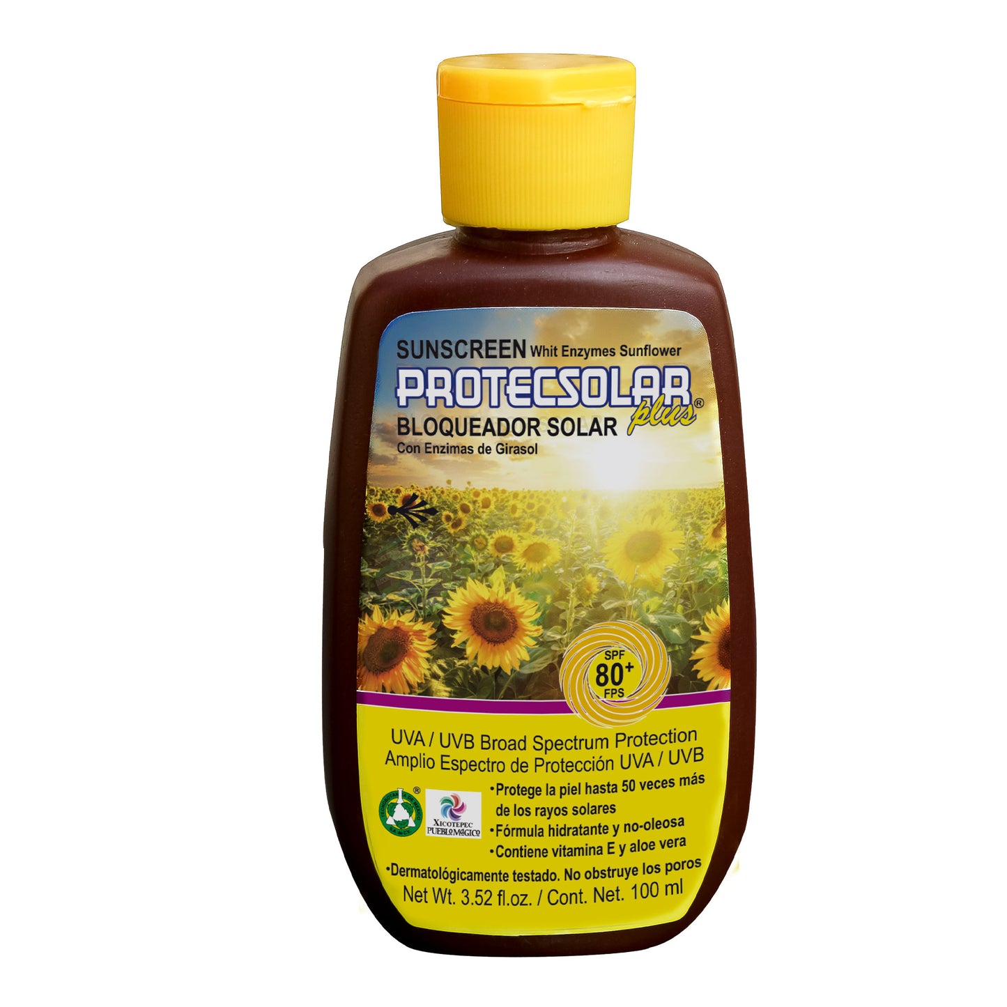 Protector solar PROTECSOLAR ® enzimas de girasol frasco de 100ml